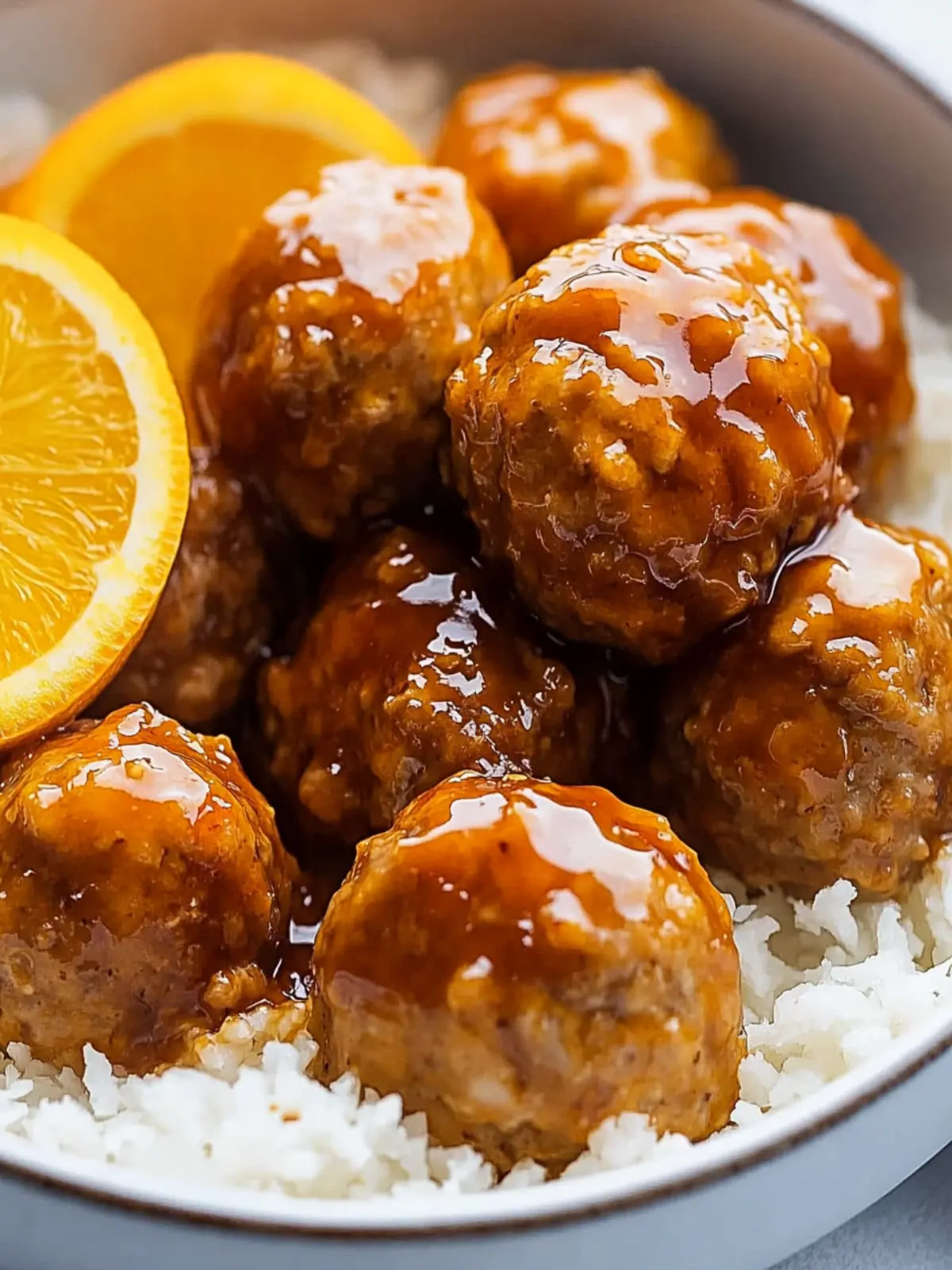 Orange Chicken Meatballs