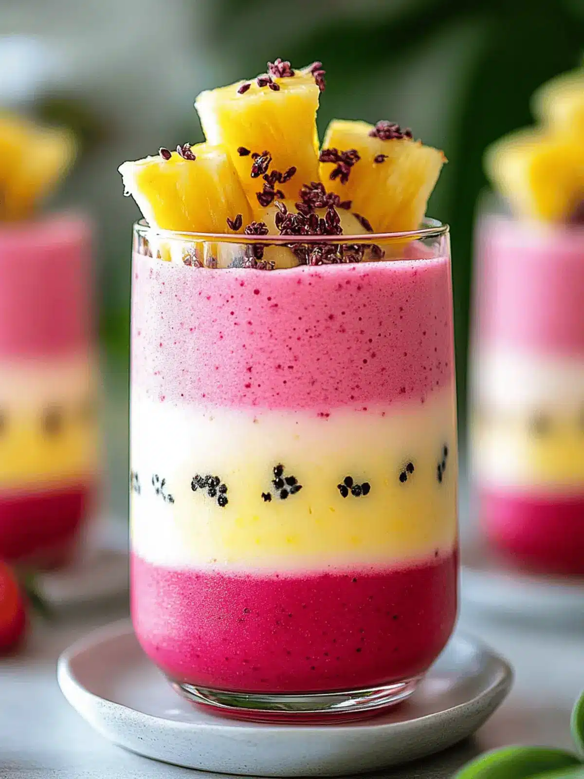 Hibiscus Tea Pineapple Smoothie