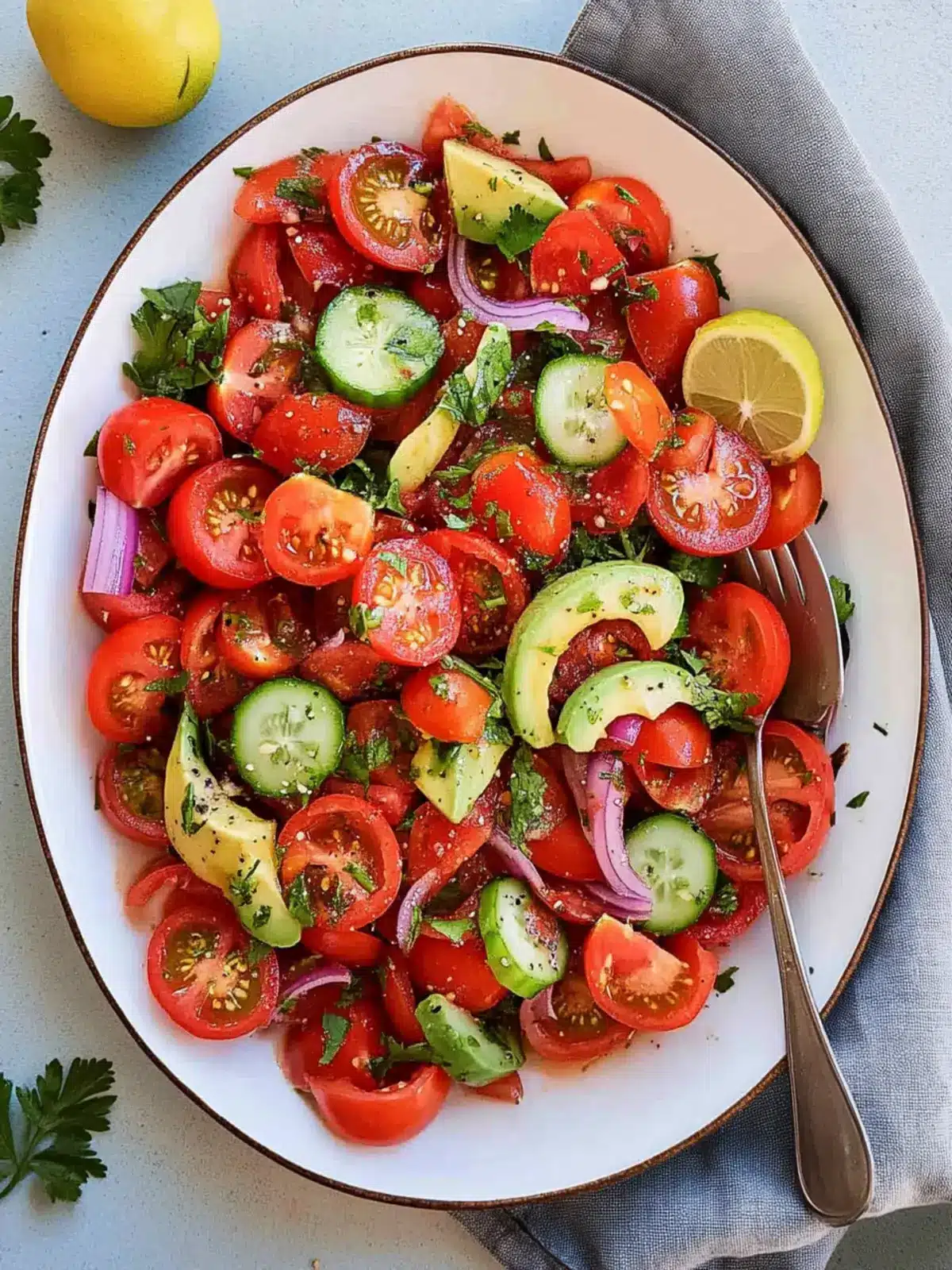 Marinated Tomatoes Salad