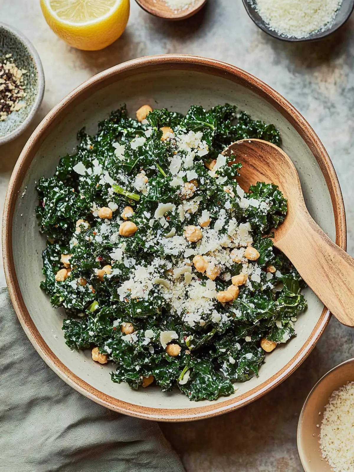 Delicious Lemony Parmesan Kale Salad to WOW Your Taste Buds 3 Lemony Parmesan Kale Salad