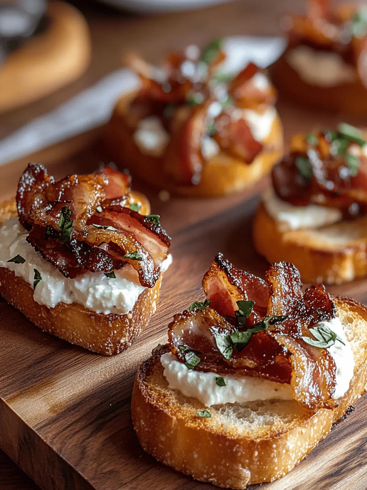Million Dollar Bacon Crostini