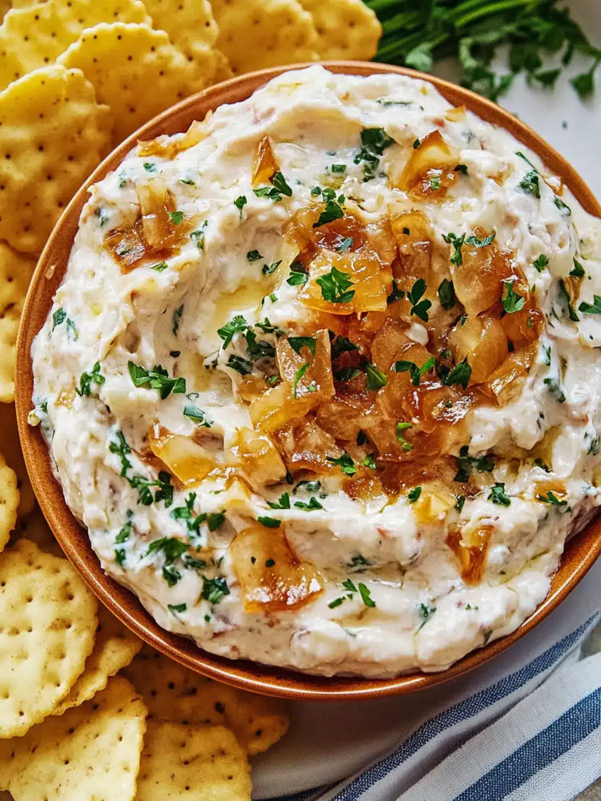 Smoked Gouda and Caramelized Onion Dip