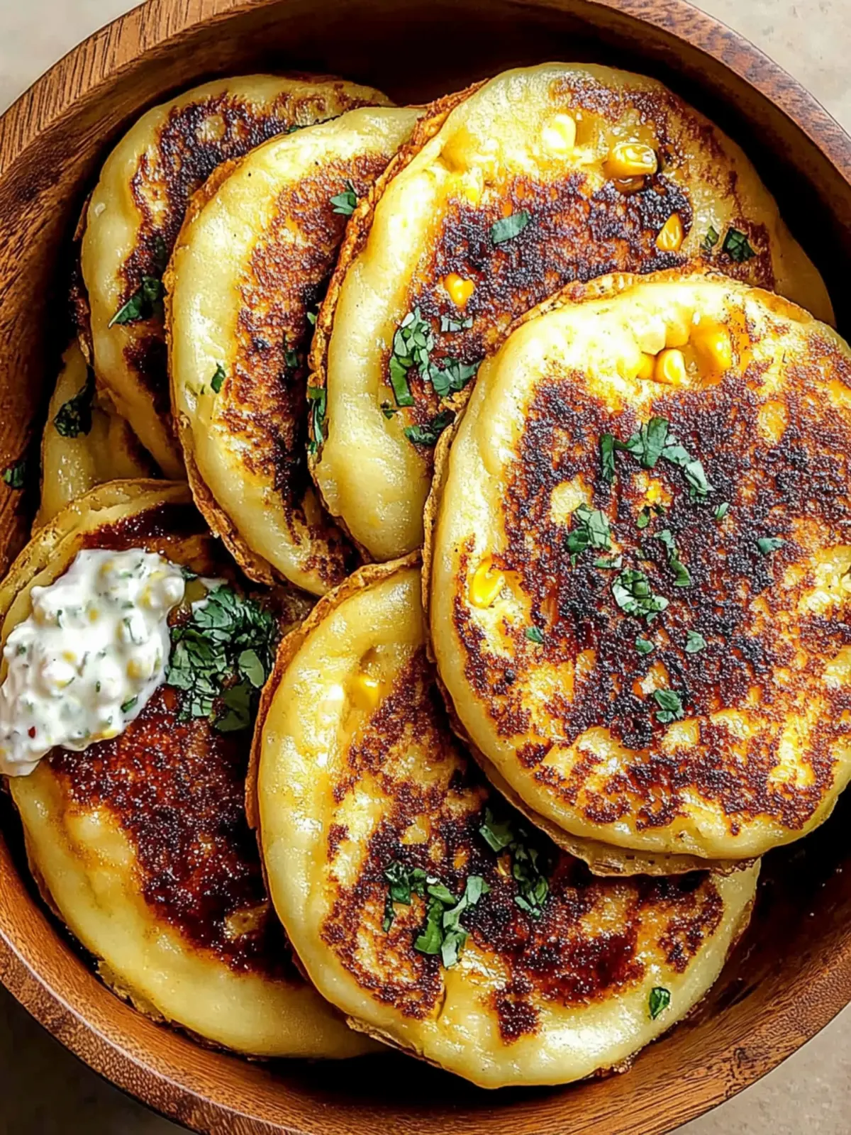 Savor the Flavor: Venezuelan Sweet Corn Cachapas Recipe 2 Venezuelan Sweet Corn Cachapas