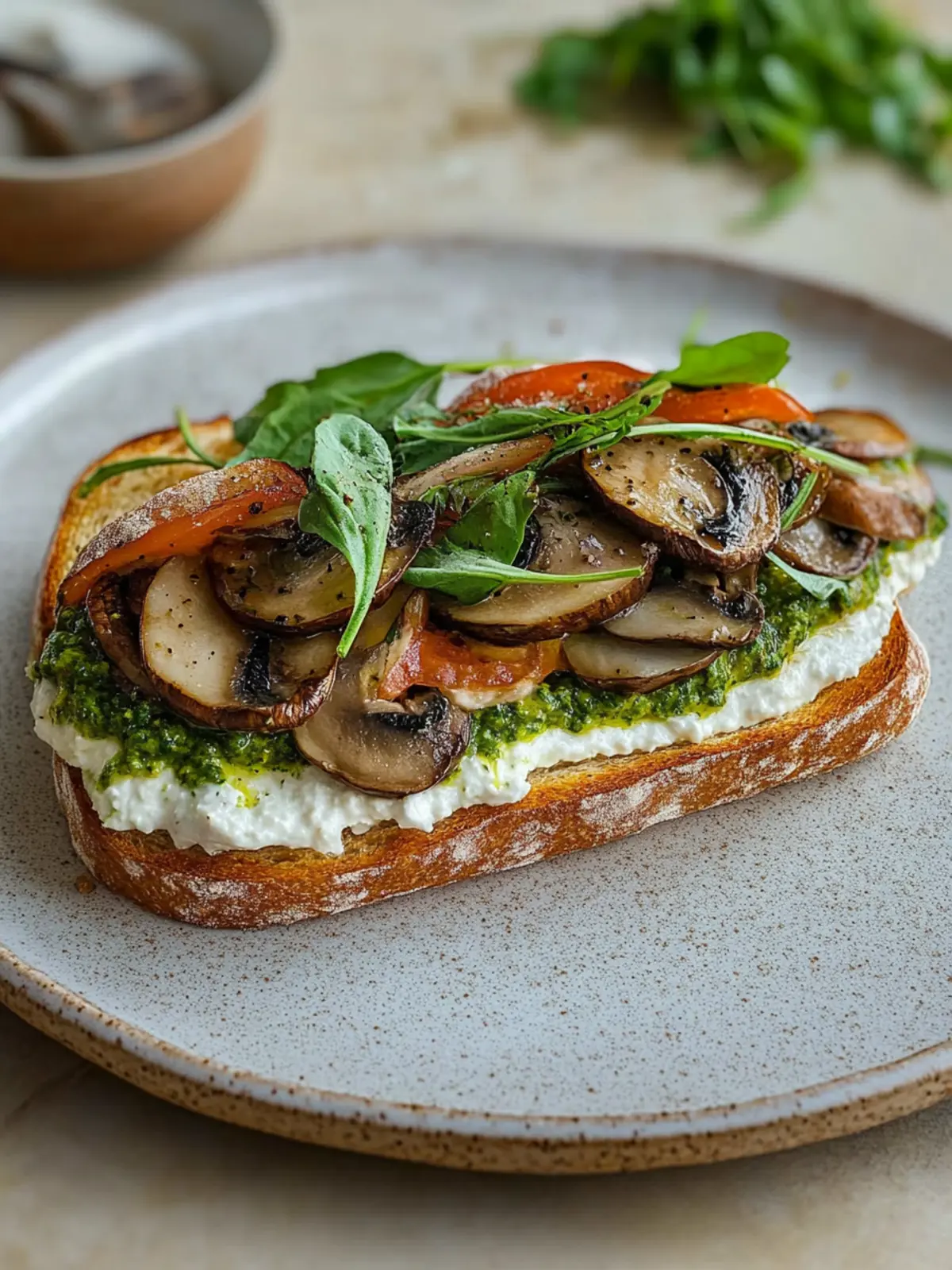 Mouthwatering Mushroom Pesto Sandwich That Brightens Lunch 3 Mushroom Pesto Sandwich
