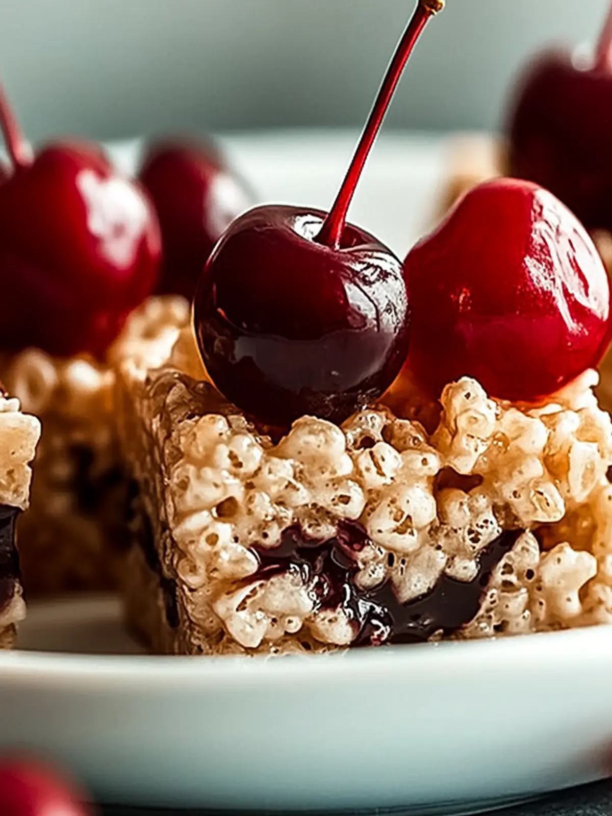 Cherry Rice Krispie Treats