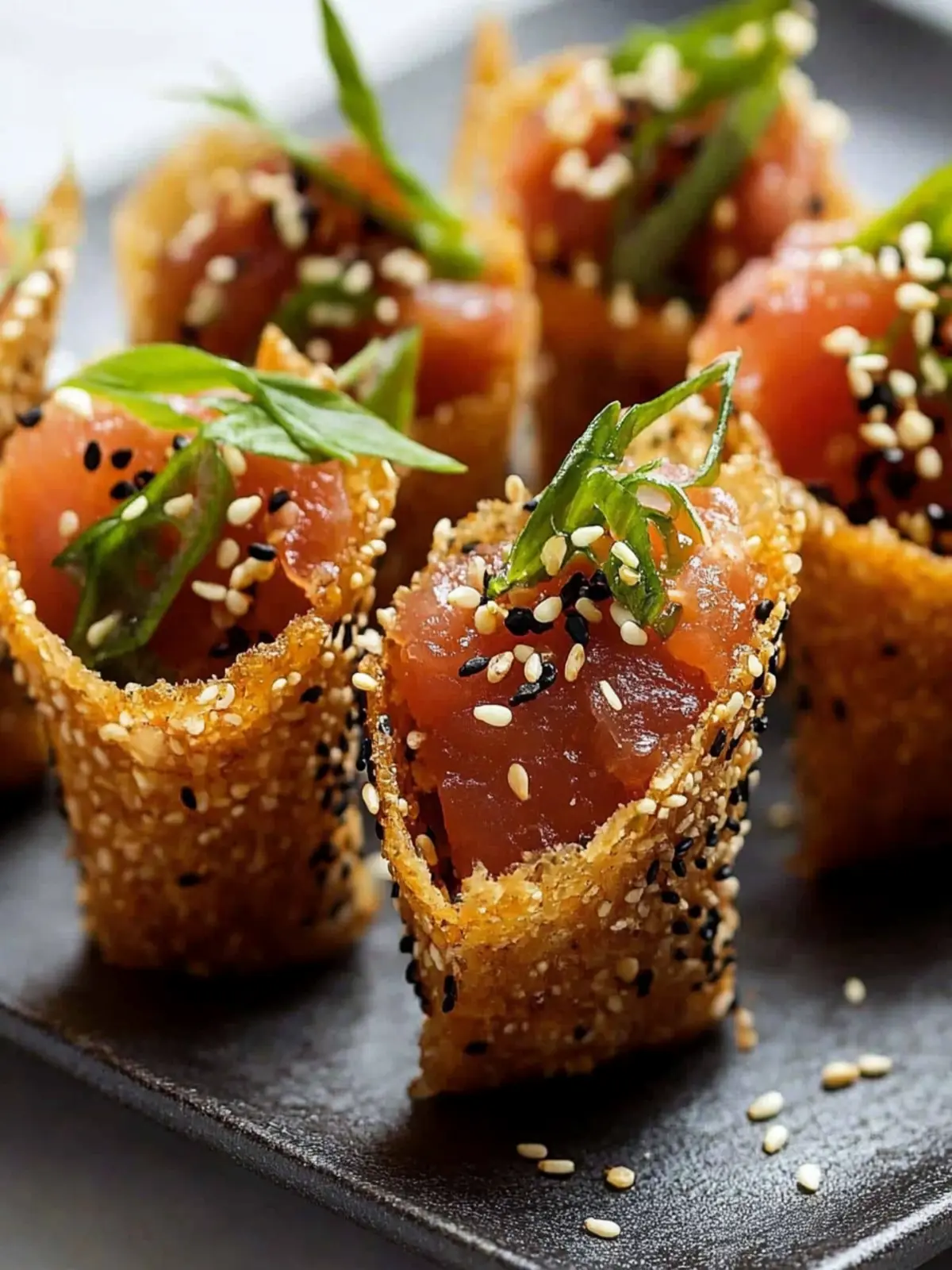 Irresistible Spicy Tuna Sesame Miso Cones for Home Chefs 5 Spicy Tuna Sesame Miso Cones