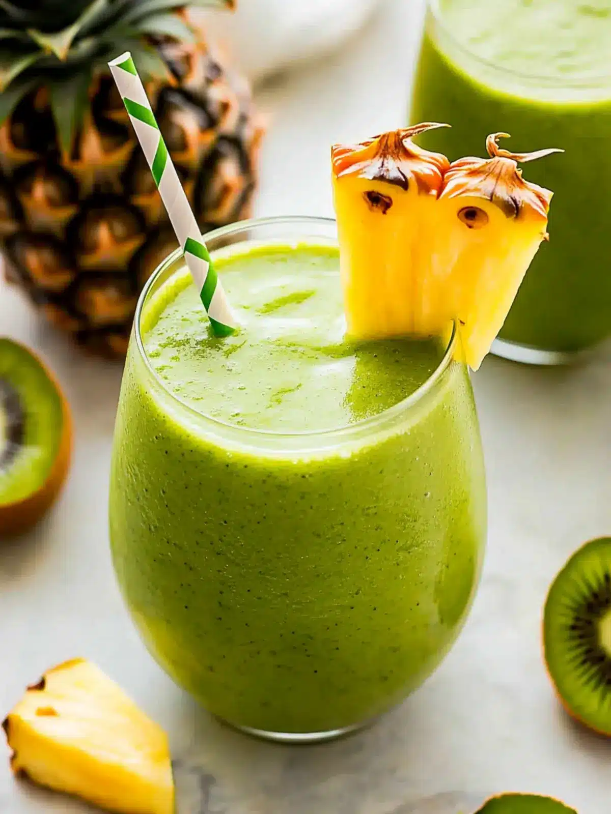Kiwi Pineapple Green Smoothie