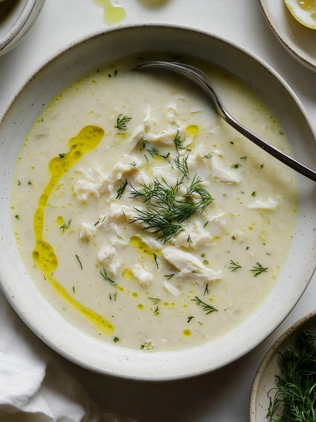 Comforting Greek Avgolemono Soup for Cozy Days at Home 5 Greek Avgolemono Soup