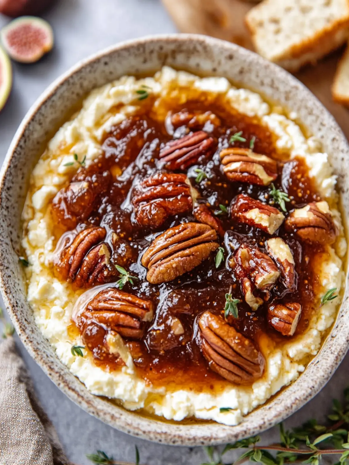 Irresistible Baked Feta Dip with Fig Jam and Pecans Delight 3 Baked Feta Dip with Fig Jam and Pecans