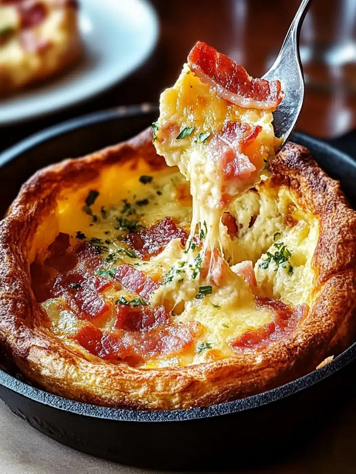 Cheddar & Bacon Dutch Baby