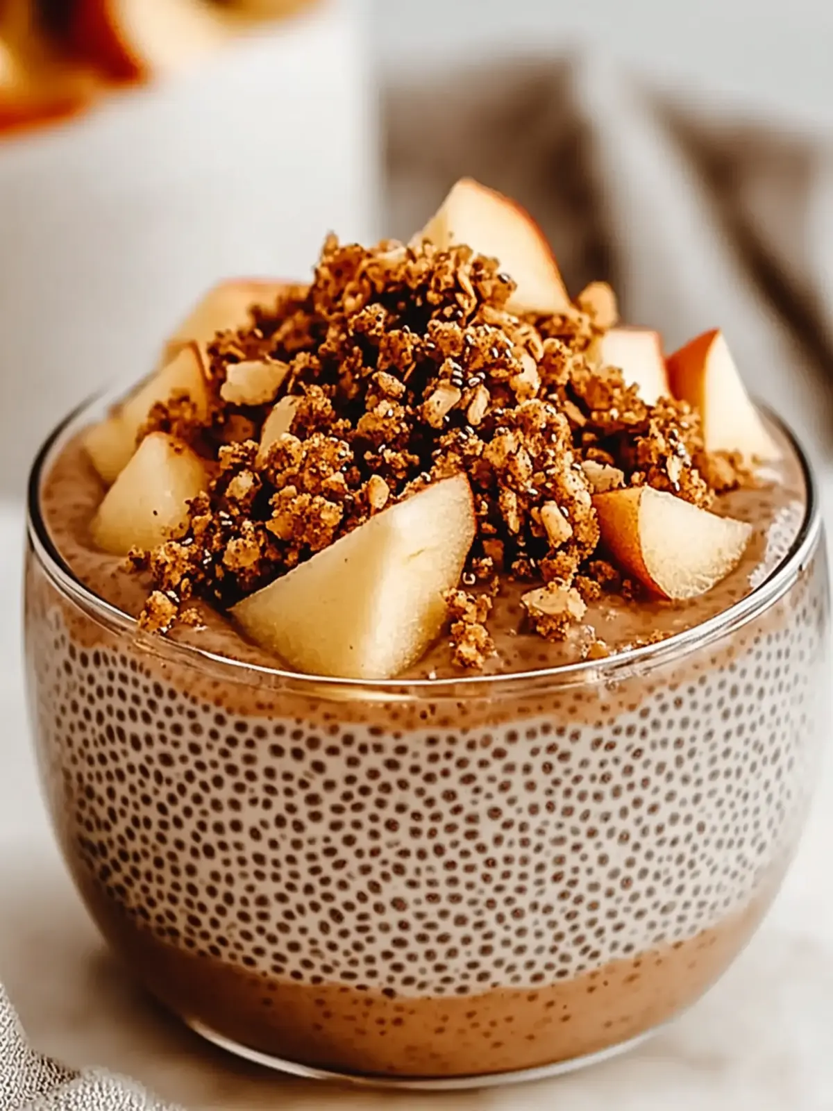 Apple Crumble Chia Pudding