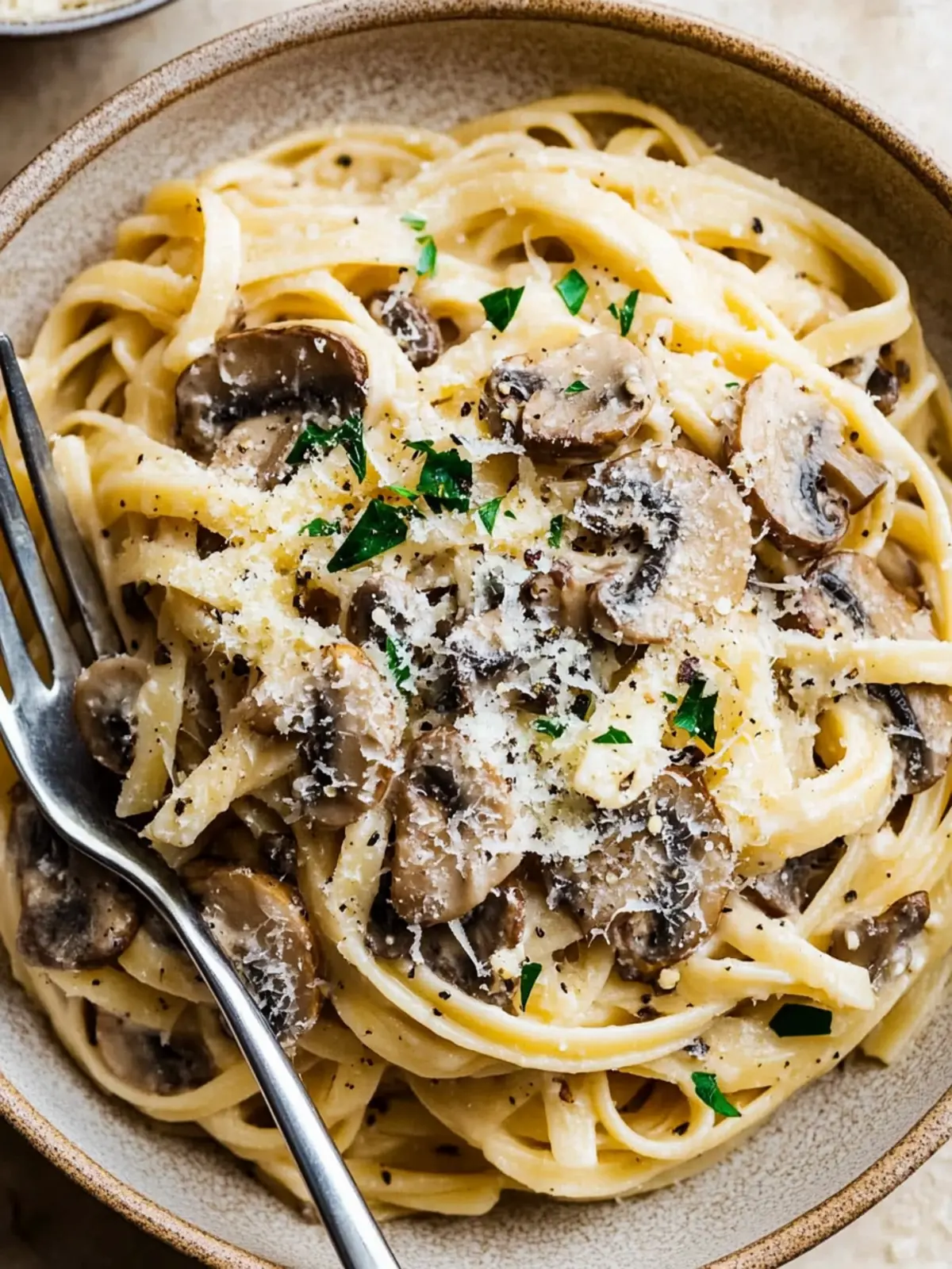 Quick Mushroom Spaghetti