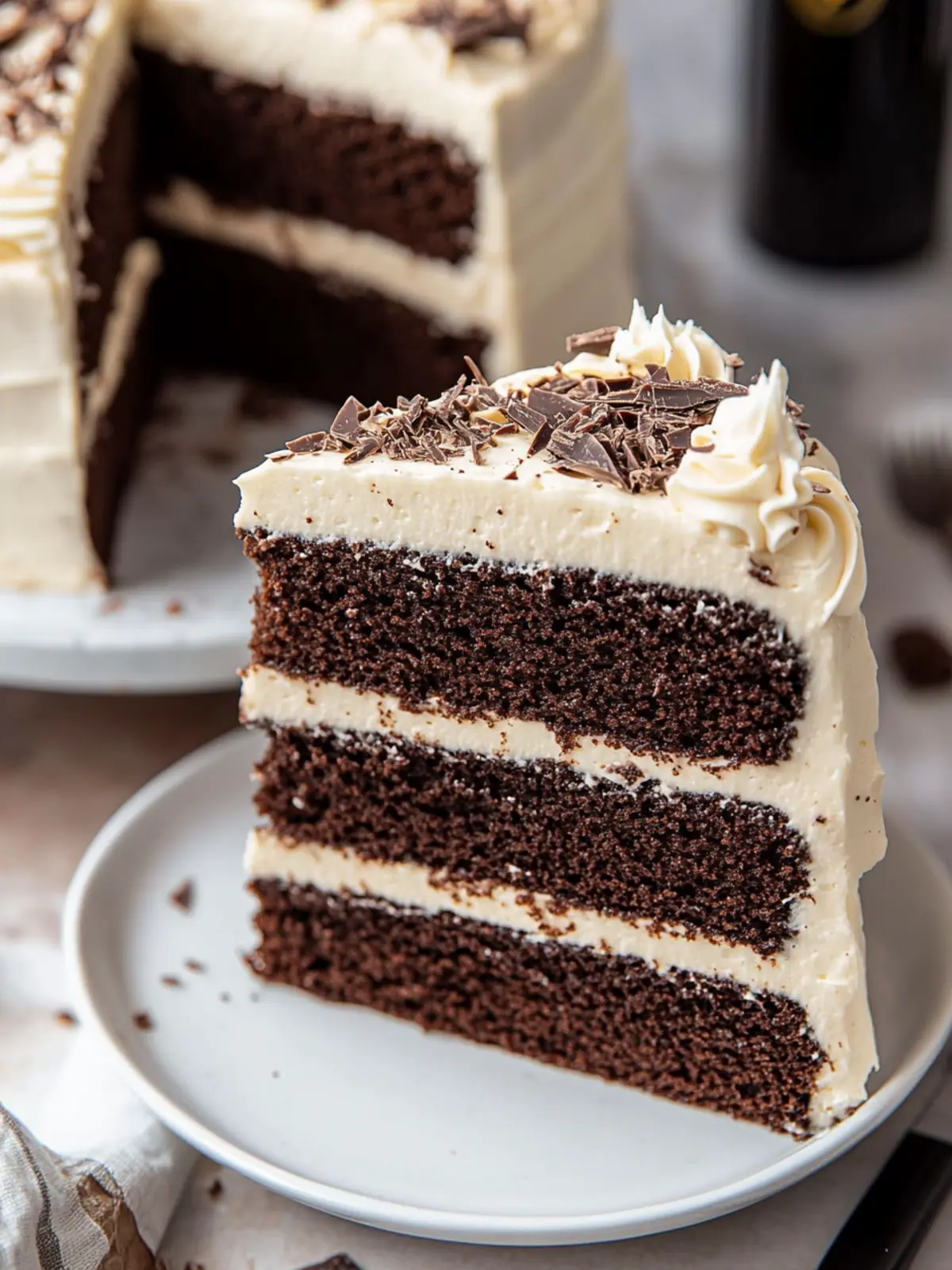 Guinness Chocolate Cake with Irish Buttercream