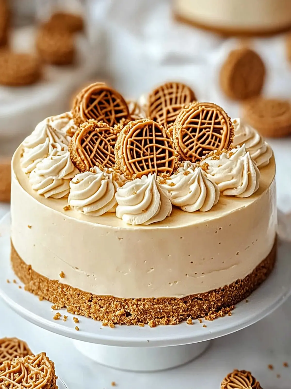 Irresistible Biscoff Cookie Butter Cheesecake Recipe You’ll Love 5 Biscoff Cookie Butter Cheesecake