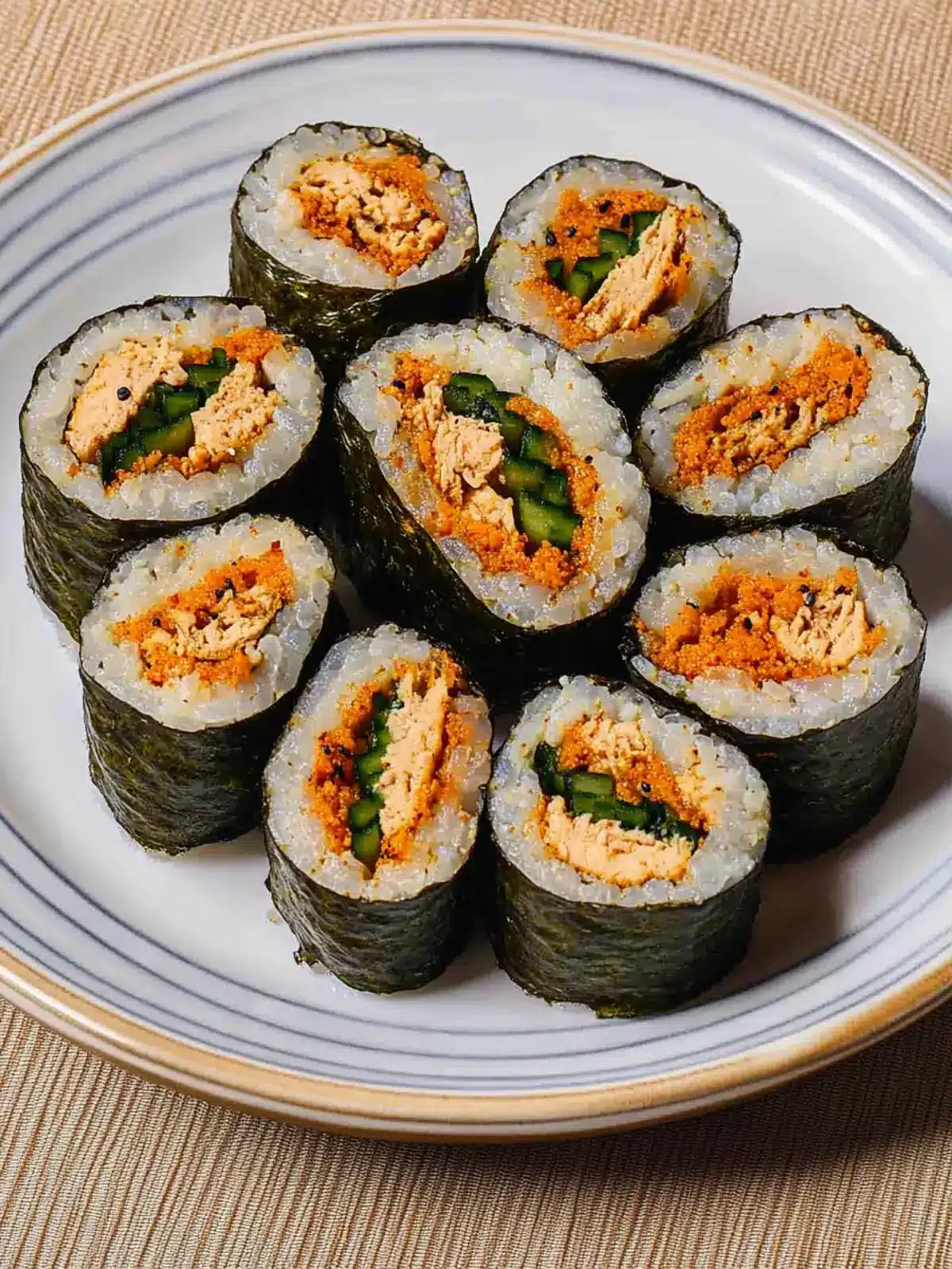 Savor Homemade Korean Spicy Tuna Kimbap in Minutes 5 Korean Spicy Tuna Kimbap