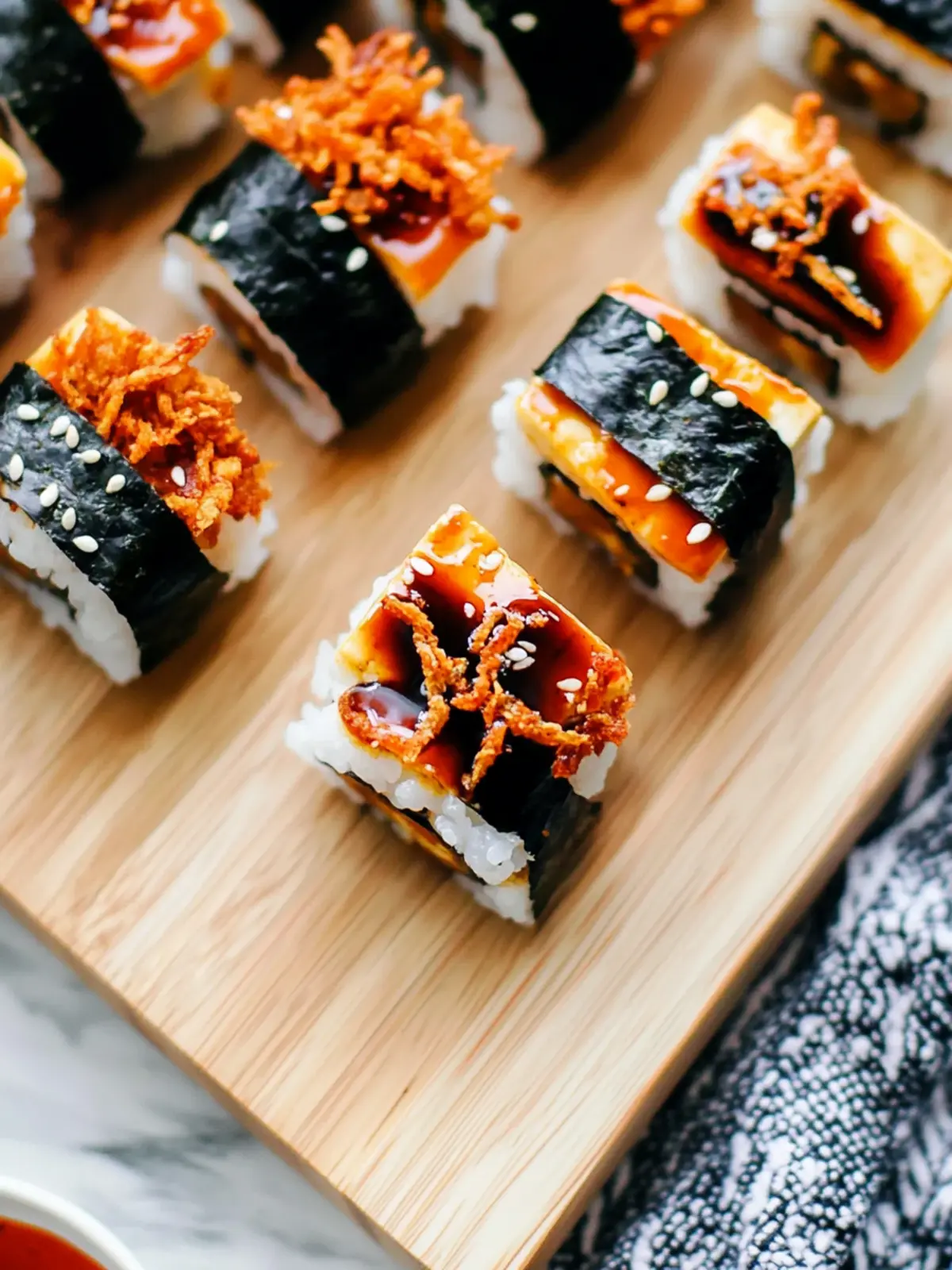 Teriyaki Tofu Nigiri with Crispy Shallots: A Flavor Adventure 5 Teriyaki Tofu Nigiri with Crispy Shallots