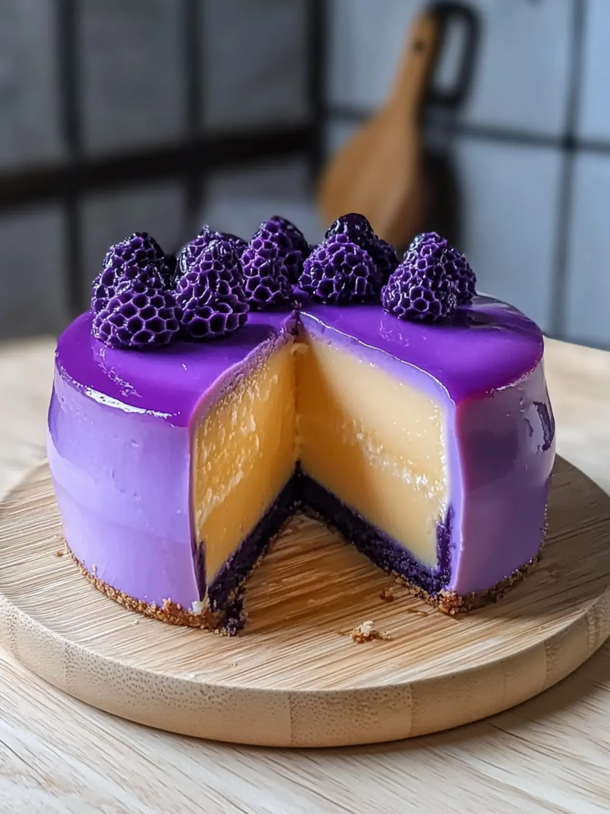 Ube Leche Flan Cake