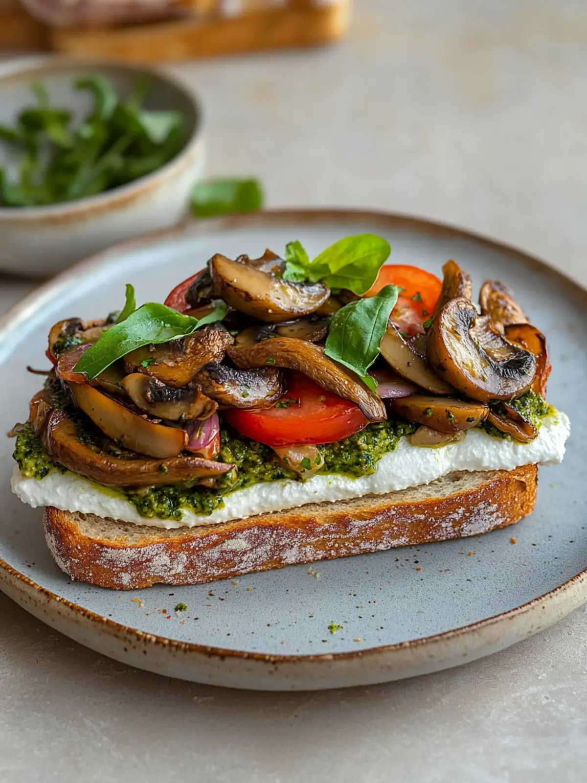 Mouthwatering Mushroom Pesto Sandwich That Brightens Lunch 2 Mushroom Pesto Sandwich