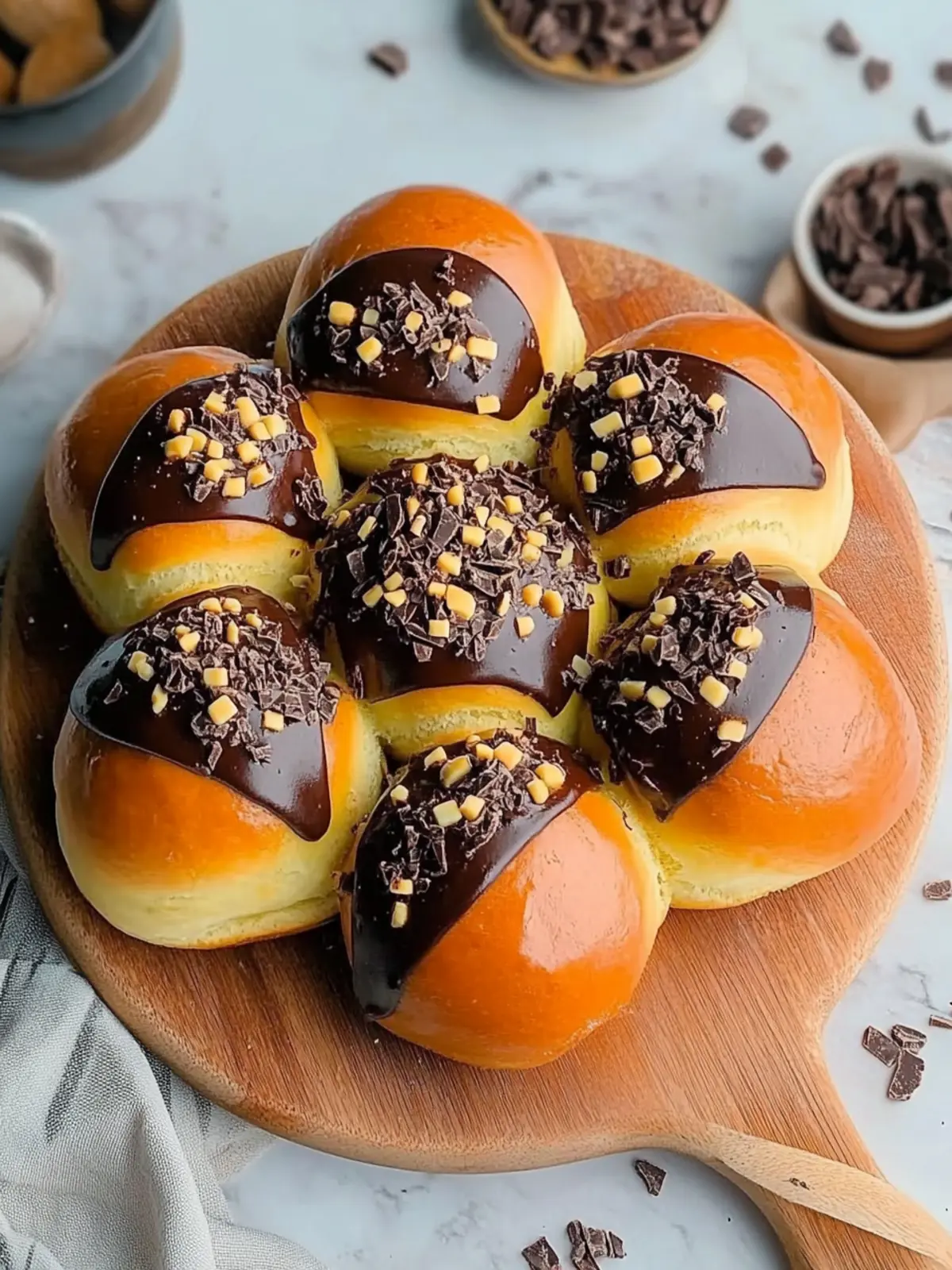 Indulge in Dubai Chocolate Brioche Buns with Pistachio Bliss 2 Dubai Chocolate Brioche Buns