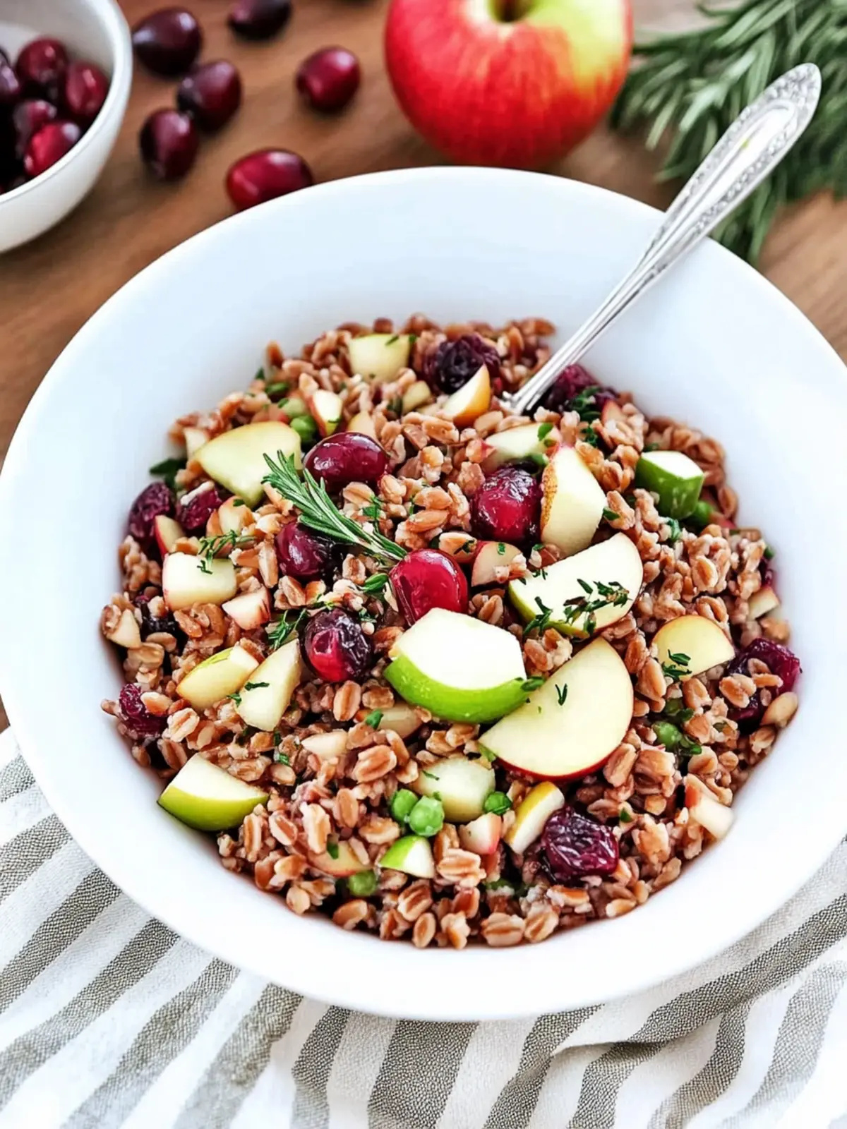 Fresh Cranberry Apple Farro Salad for a Heartfelt Feast 2 Fresh Cranberry Apple Farro Salad