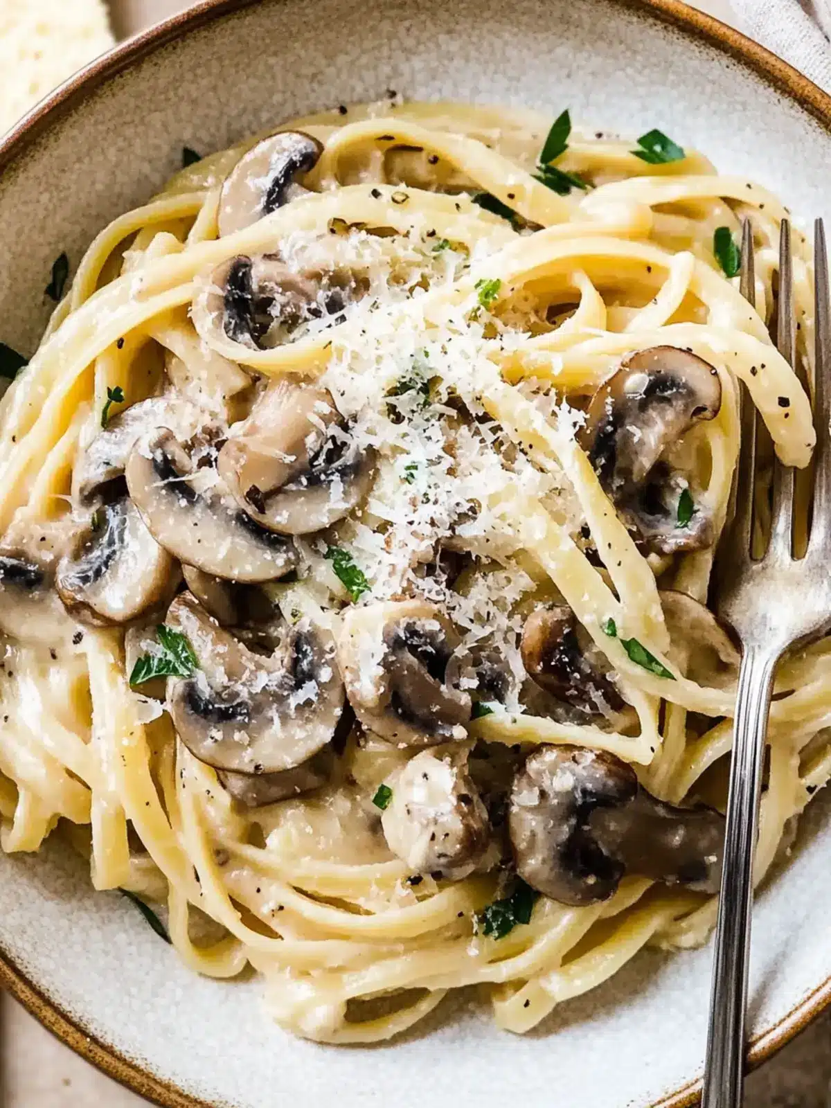 Quick Mushroom Spaghetti