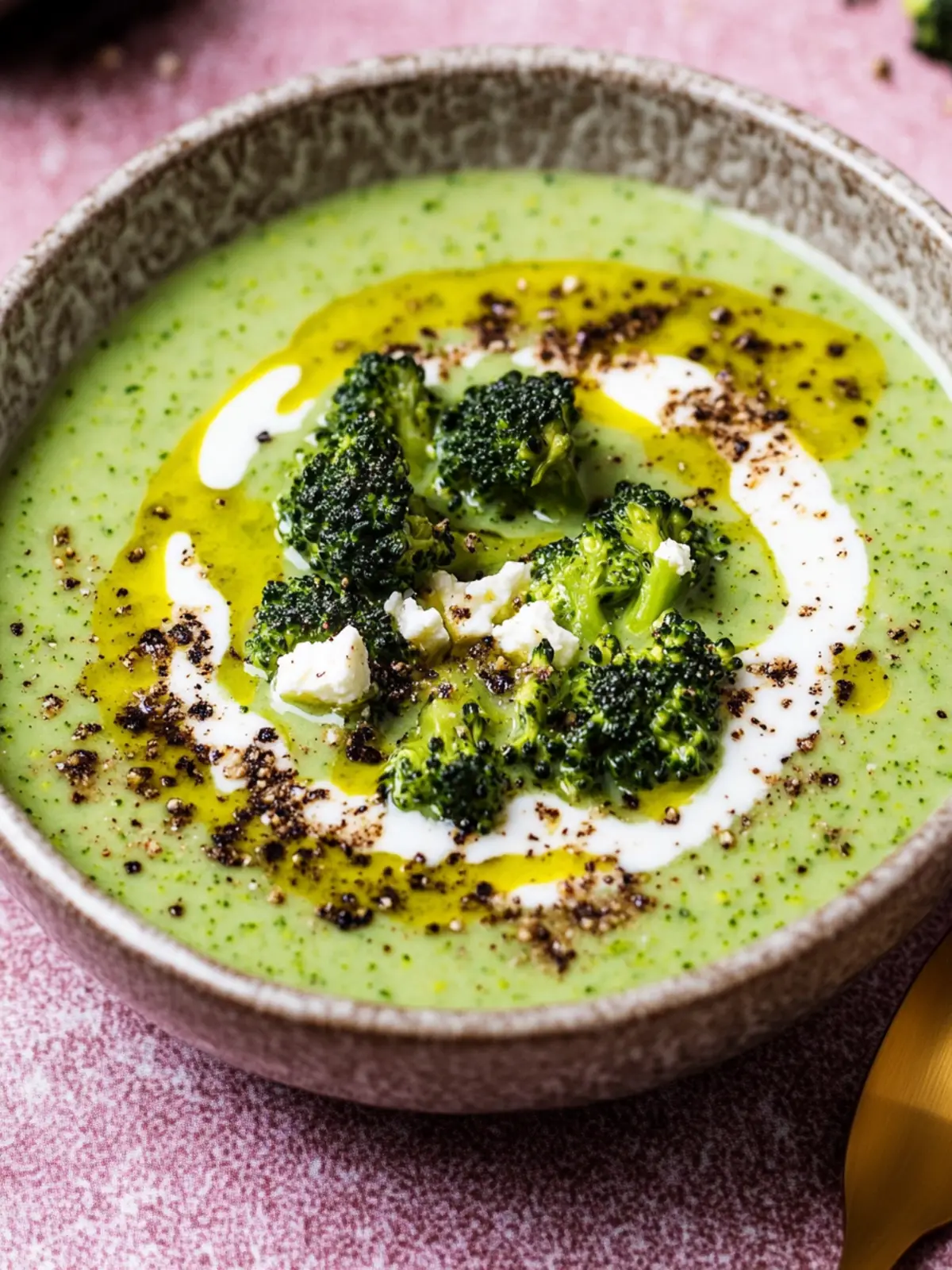 Creamy Broccoli Feta Soup for a Cozy Weeknight Dinner 2 Broccoli Feta Soup