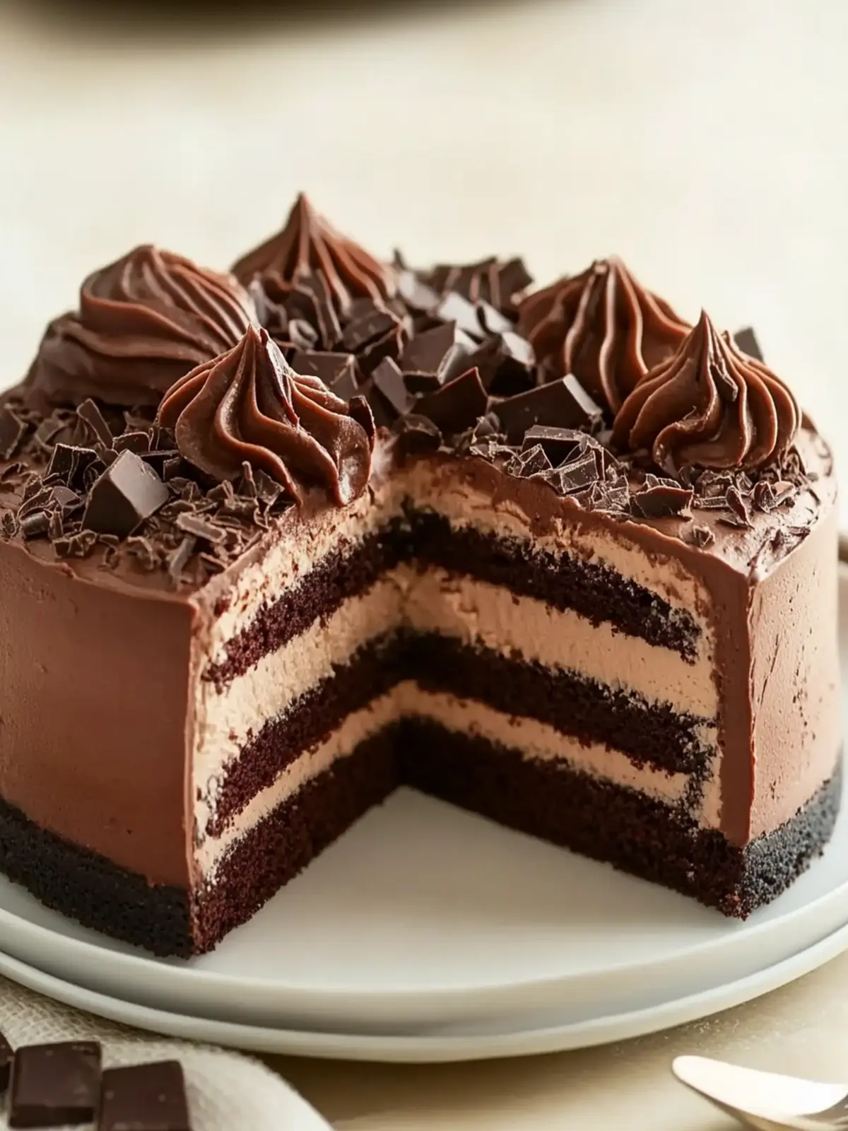 Master the Art of Triple Chocolate Mousse Cake Bliss 2 Triple Chocolate Mousse Cake