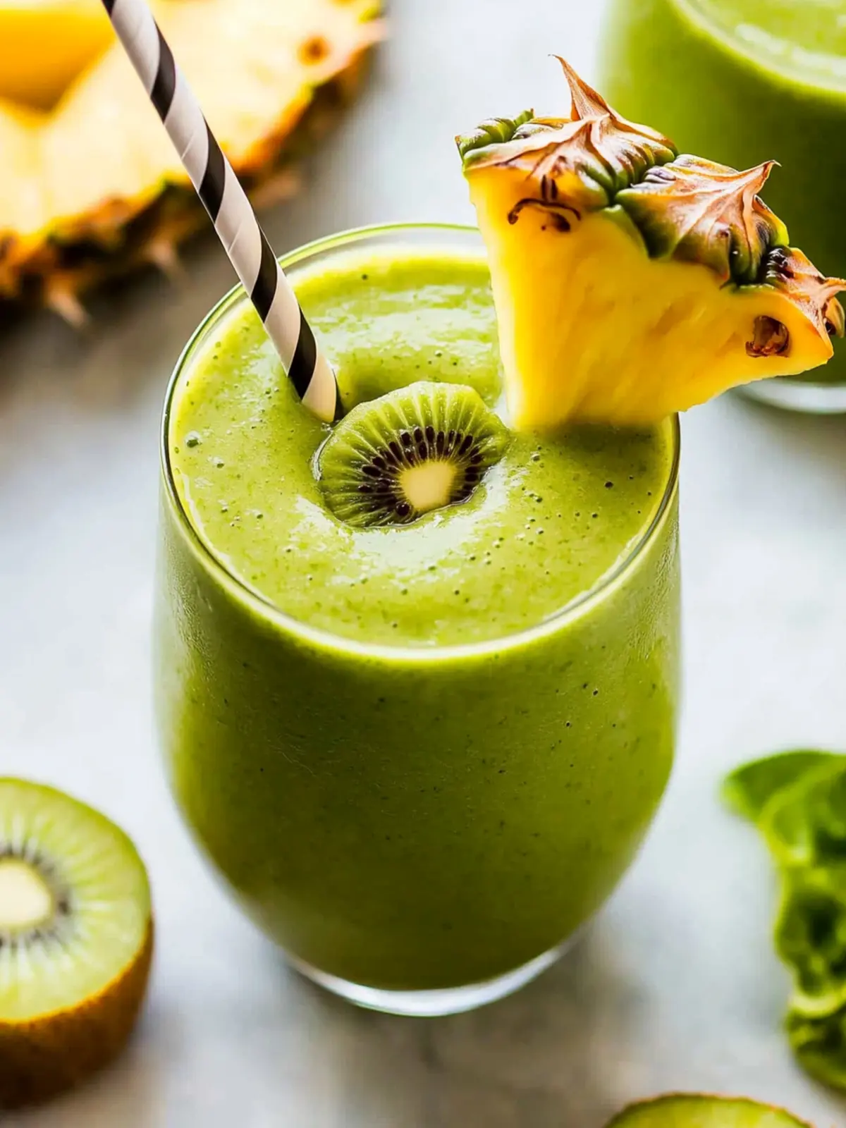 Kiwi Pineapple Green Smoothie