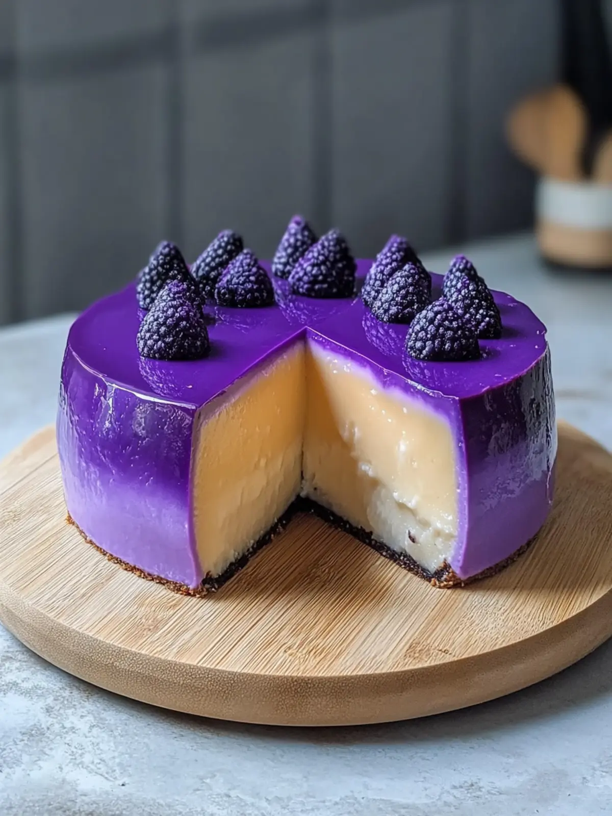 Ube Leche Flan Cake