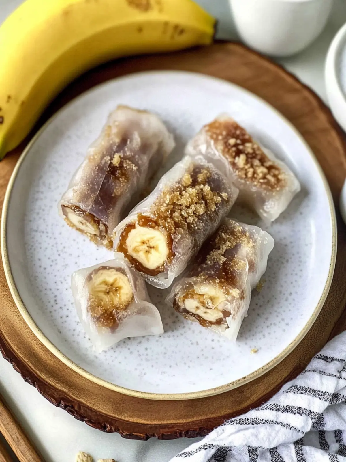 Caramelized Banana Crispy Rice Paper Rolls for Sweet Cravings 4 Caramelized Banana Crispy Rice Paper Rolls