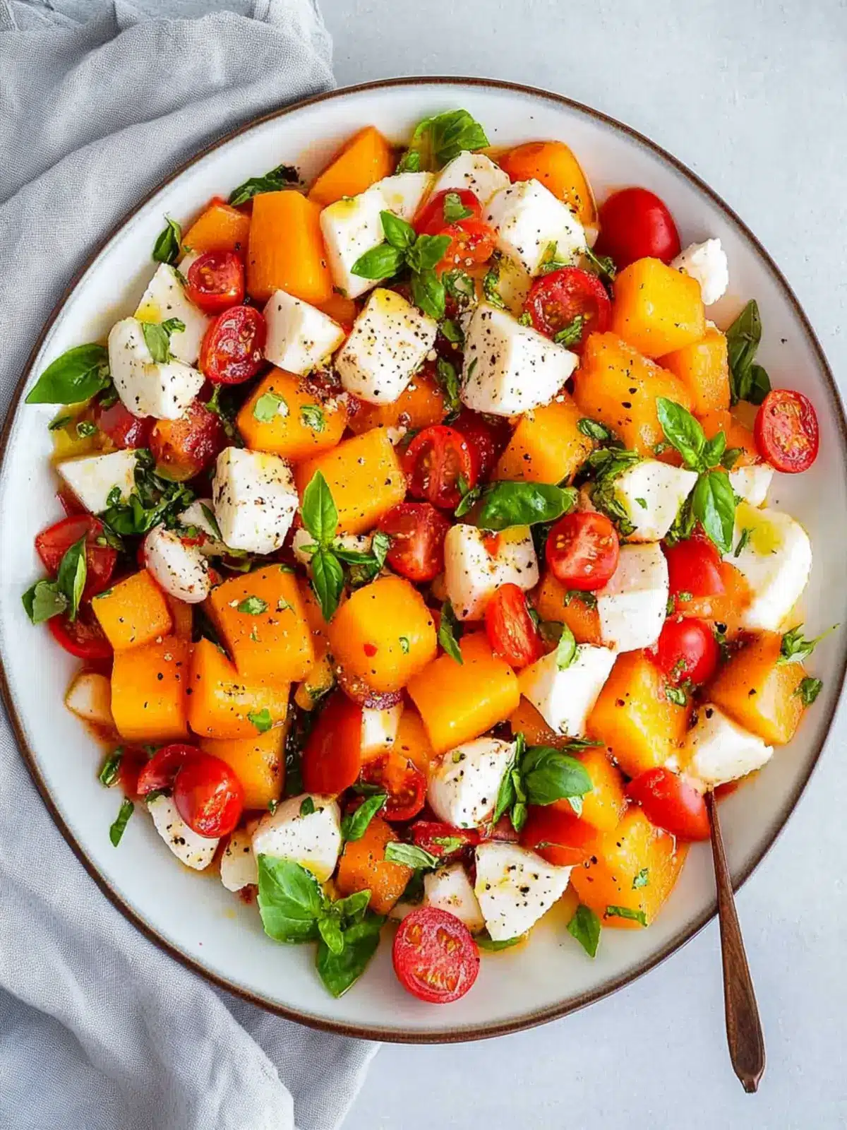 Caprese Melon Salad: A Refreshing Twist on Summer Flavor 2 Caprese Melon Salad