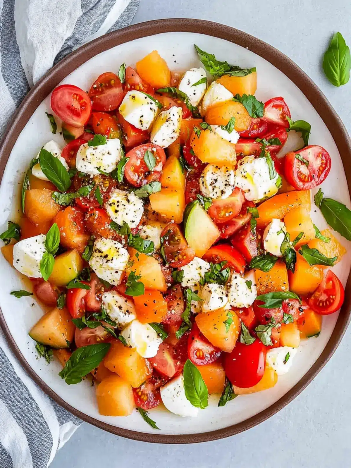Caprese Melon Salad: A Refreshing Twist on Summer Flavor 4 Caprese Melon Salad