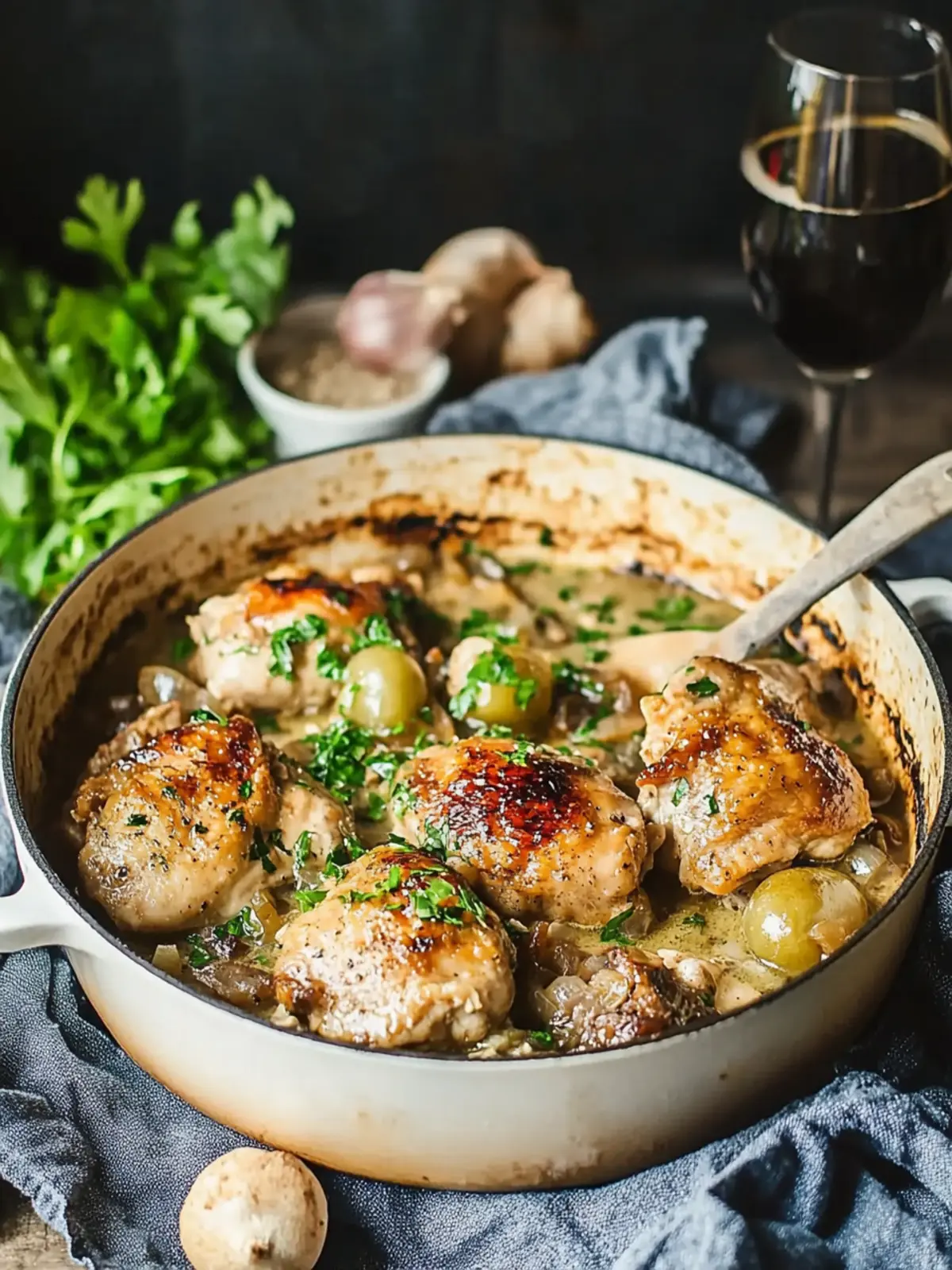 Savor the Flavor: Chicken in White Wine Bliss 5 Chicken in White Wine