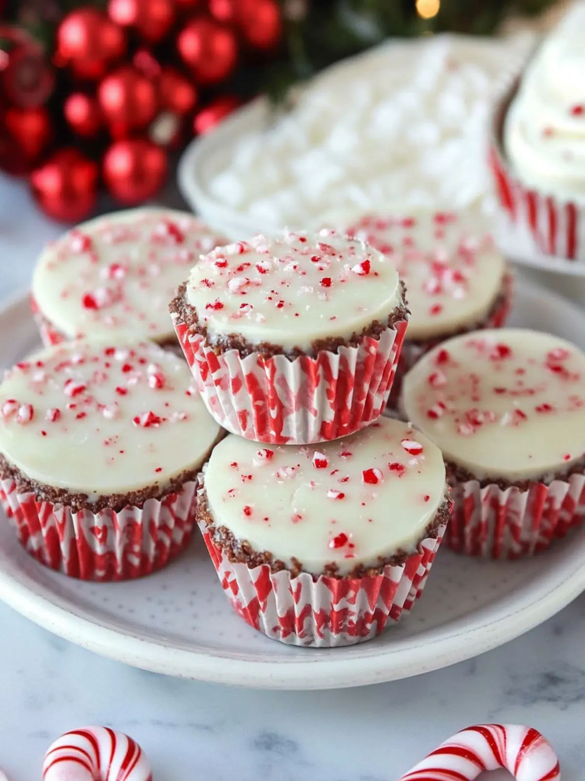 Peppermint Bark Cups