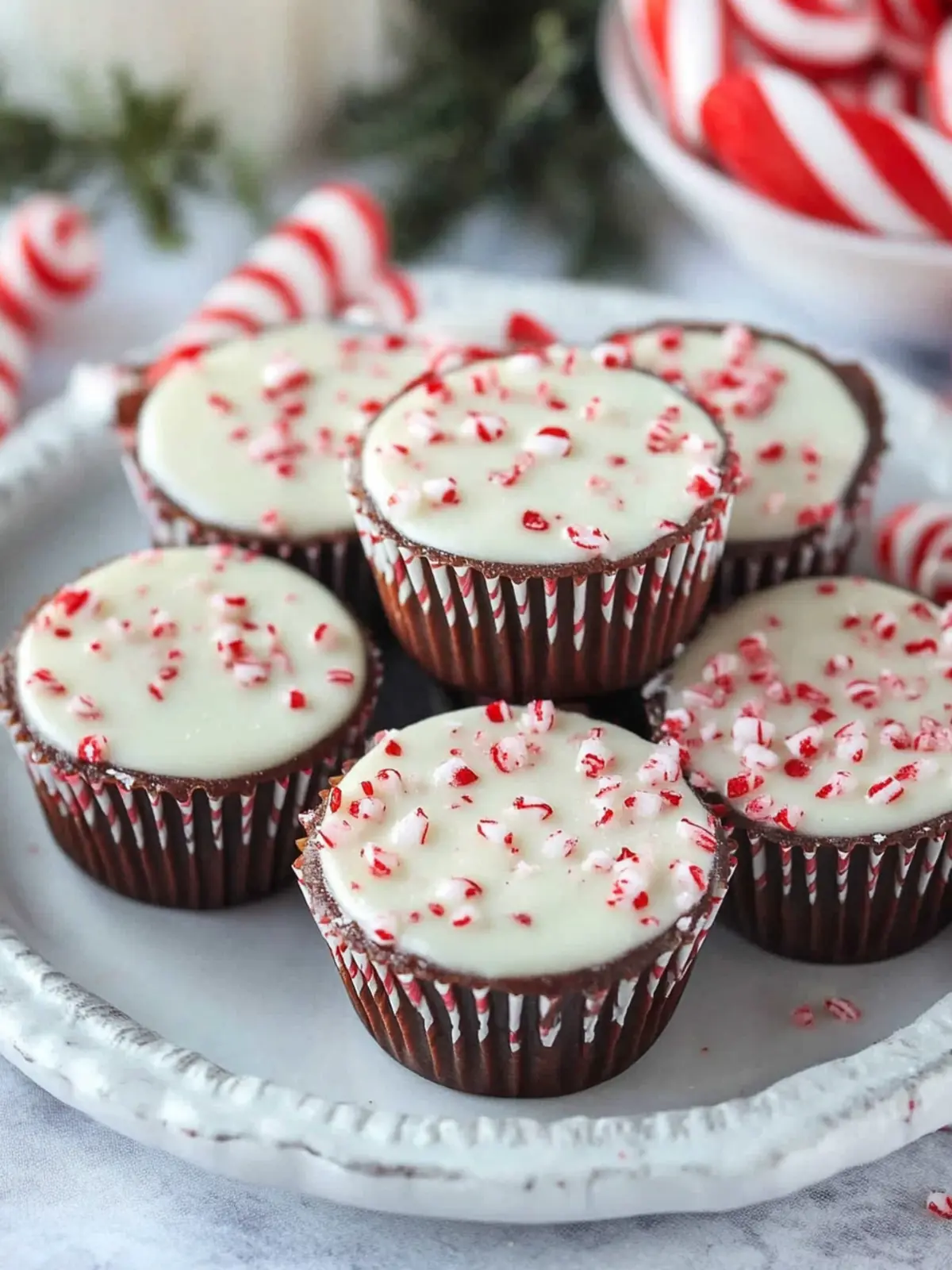 Peppermint Bark Cups