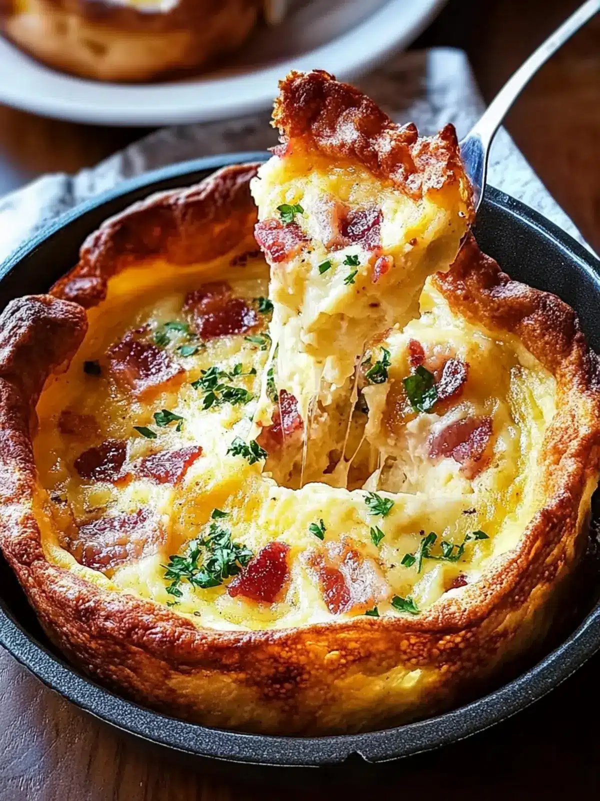 Cheddar & Bacon Dutch Baby