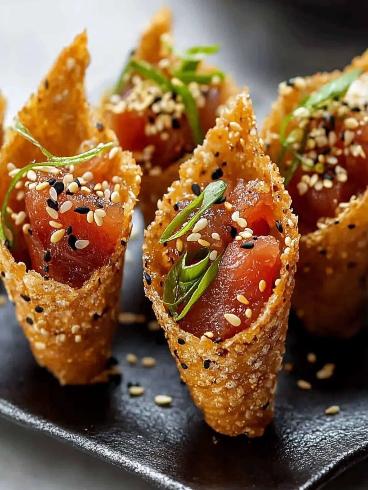 Irresistible Spicy Tuna Sesame Miso Cones for Home Chefs 2 Spicy Tuna Sesame Miso Cones