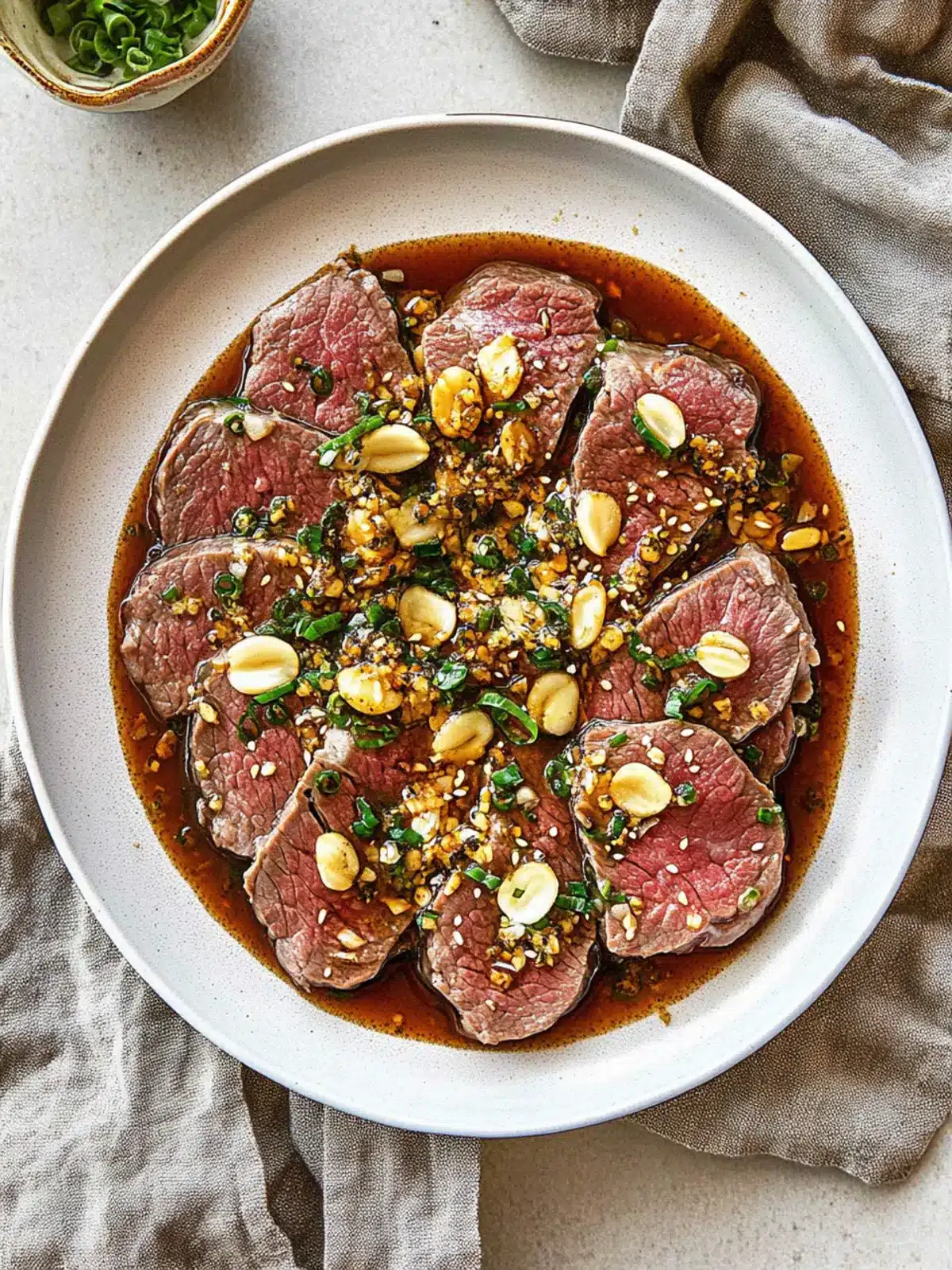 Beef Tataki with Garlic Chips & Ponzu: A Flavor Explosion 5 Beef Tataki with Garlic Chips & Ponzu