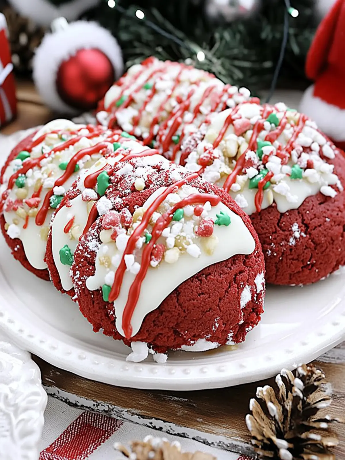 Irresistible Red Velvet Santa Cookies to Delight Your Holidays 5 Red Velvet Santa Cookies