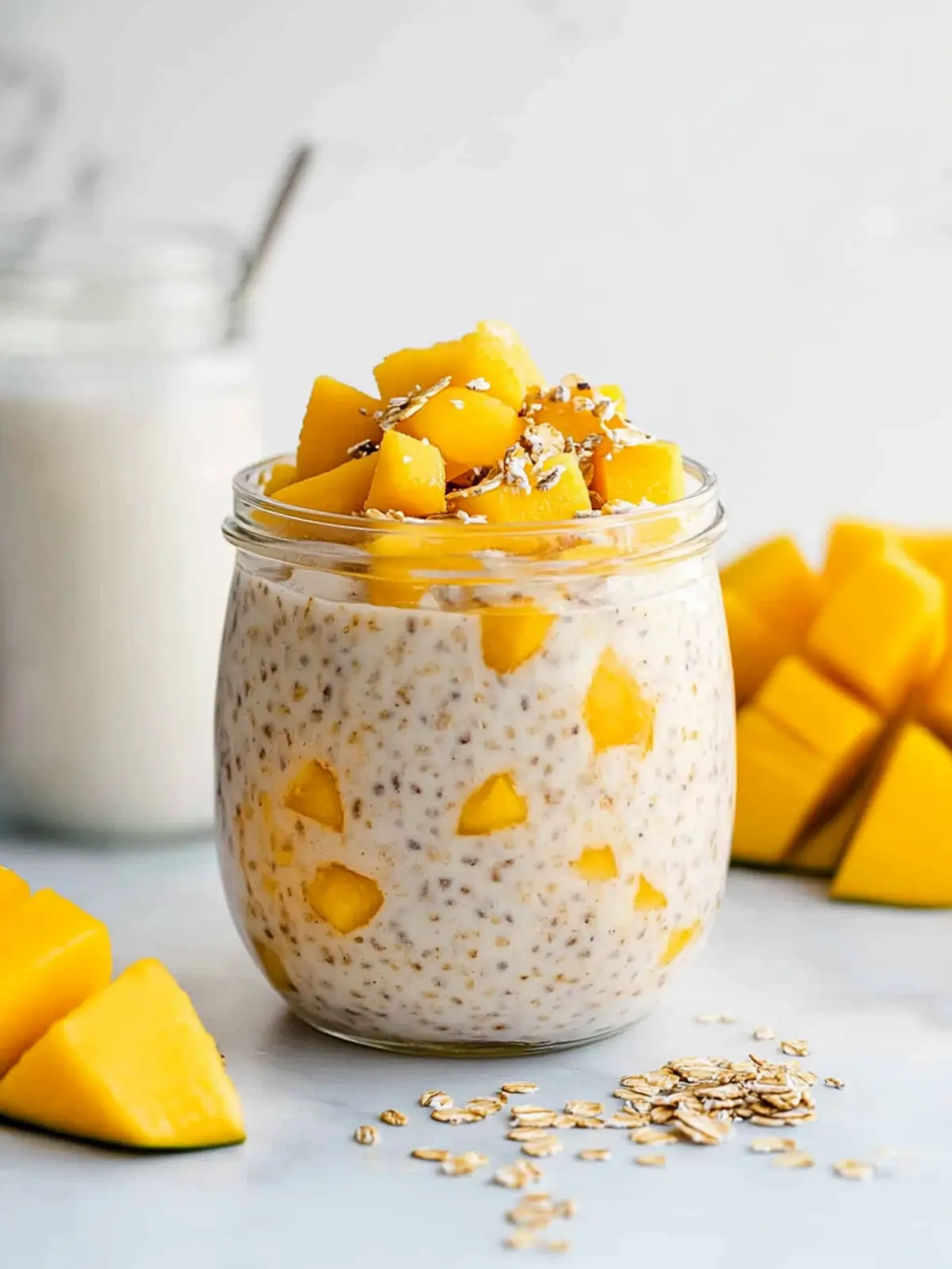 Mango Coconut Overnight Oats for a Tropical Breakfast Boost 3 Mango Coconut Overnight Oats