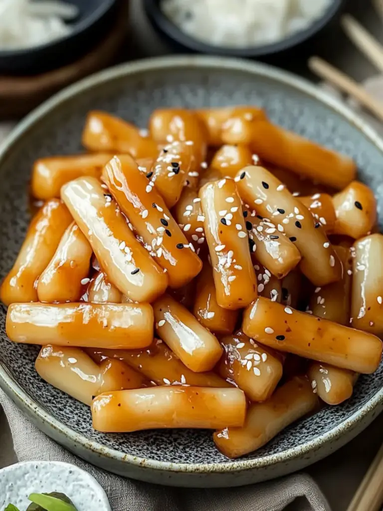 Sweet Soy Butter Korean Rice Cakes