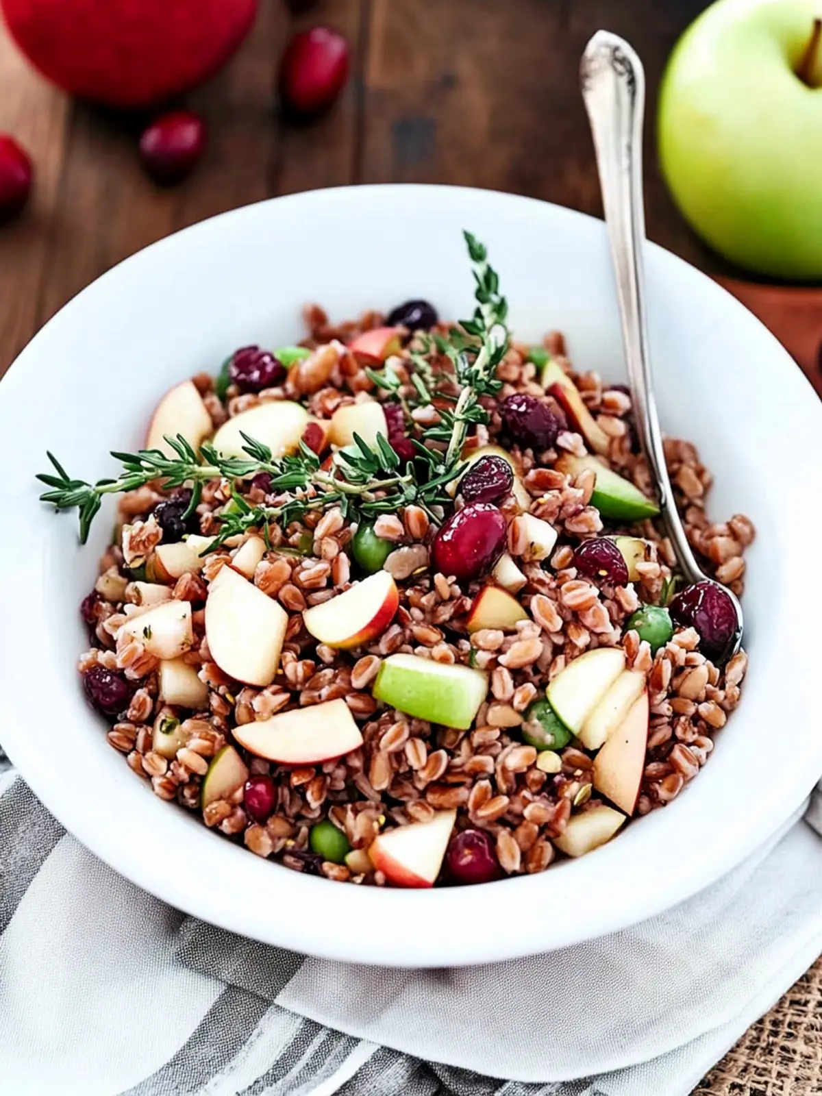 Fresh Cranberry Apple Farro Salad for a Heartfelt Feast 3 Fresh Cranberry Apple Farro Salad