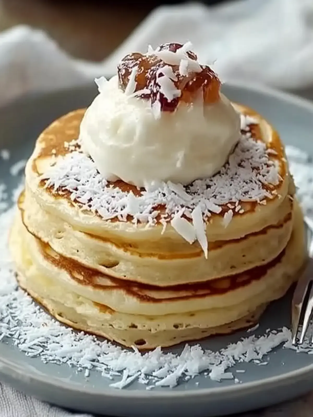 Irresistible Sweet Coconut Cream Pancakes for Weekend Brunch 2 Sweet Coconut Cream Pancakes