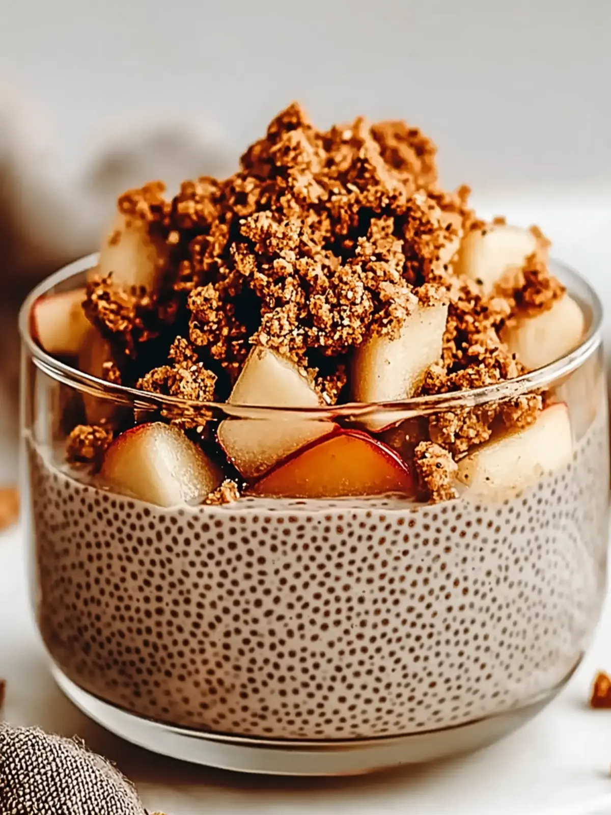 Apple Crumble Chia Pudding