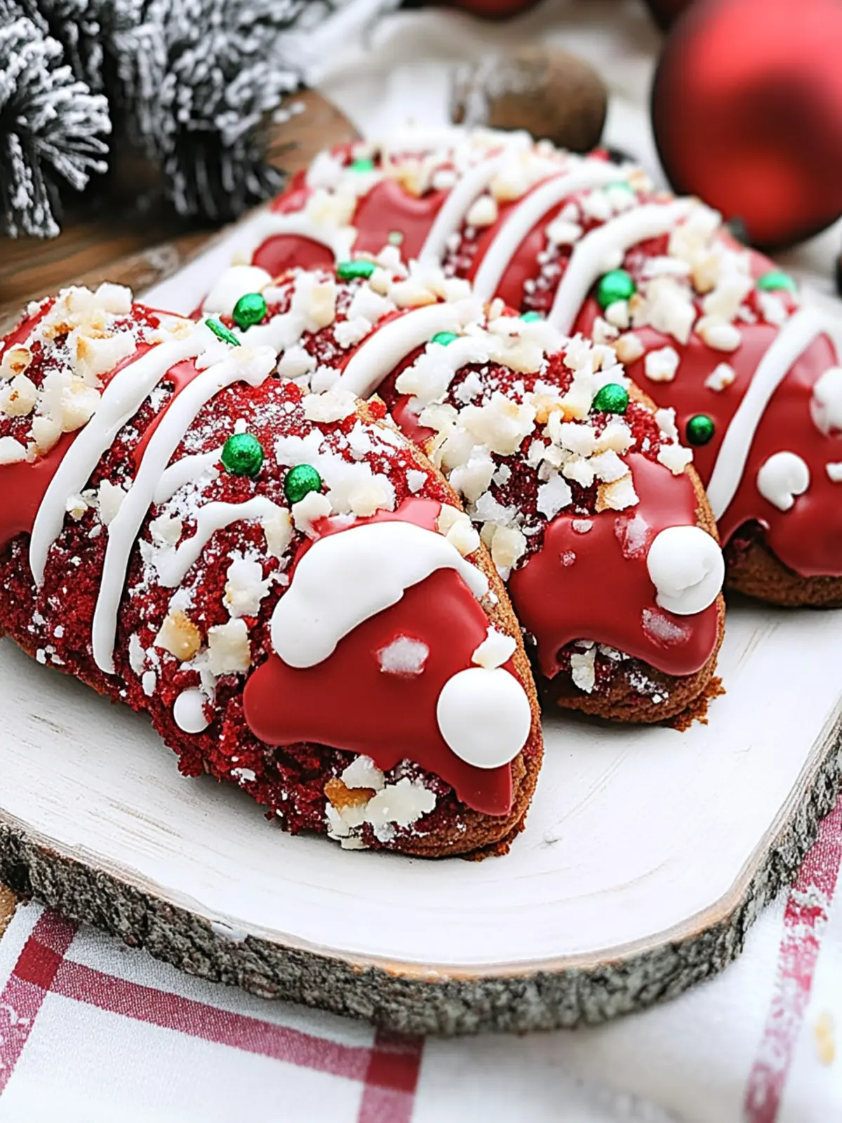 Irresistible Red Velvet Santa Cookies to Delight Your Holidays 4 Red Velvet Santa Cookies