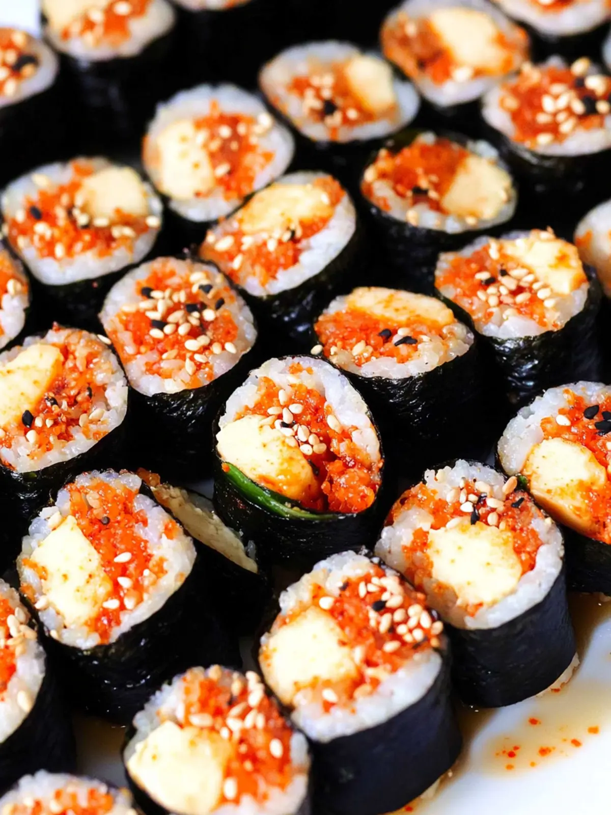 Cheese Kimchi Kimbap: A Flavor-Packed Twist on Tradition 3 Cheese Kimchi Kimbap