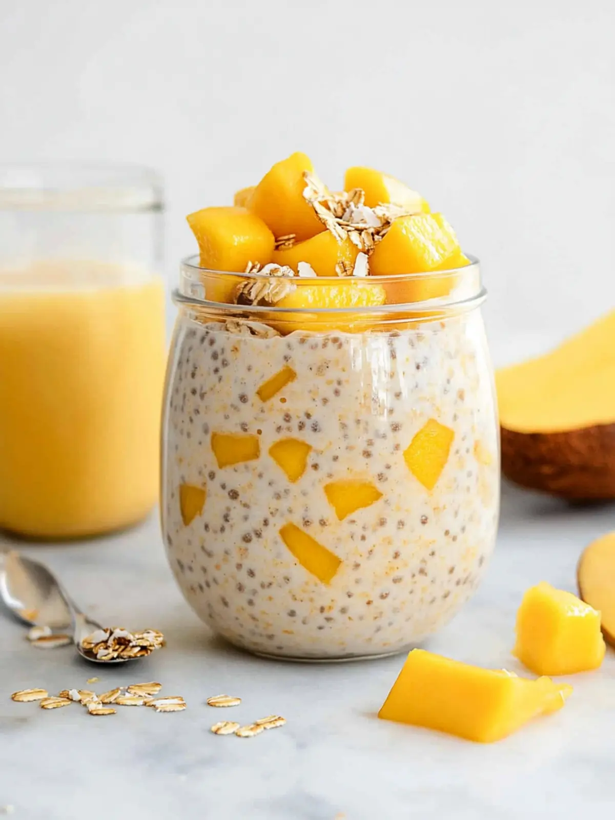 Mango Coconut Overnight Oats for a Tropical Breakfast Boost 5 Mango Coconut Overnight Oats