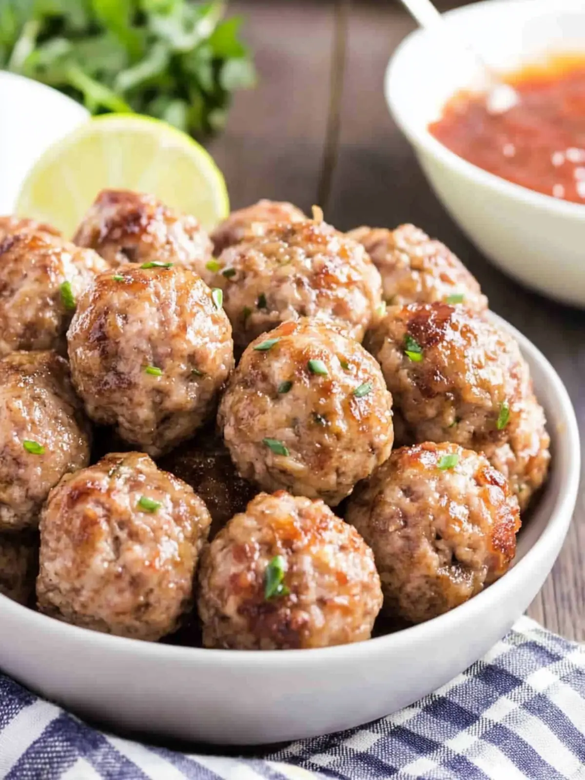 Savory Asian Pork and Shrimp Meatballs: A Flavorful Twist 2 Asian Pork and Shrimp Meatballs
