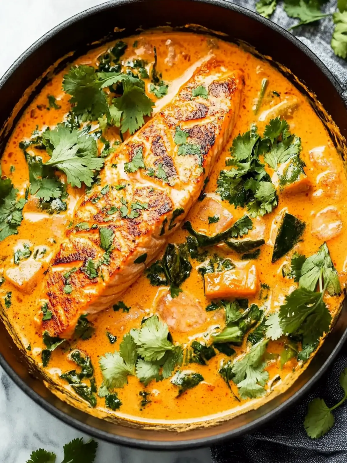 Salmon Coconut Curry