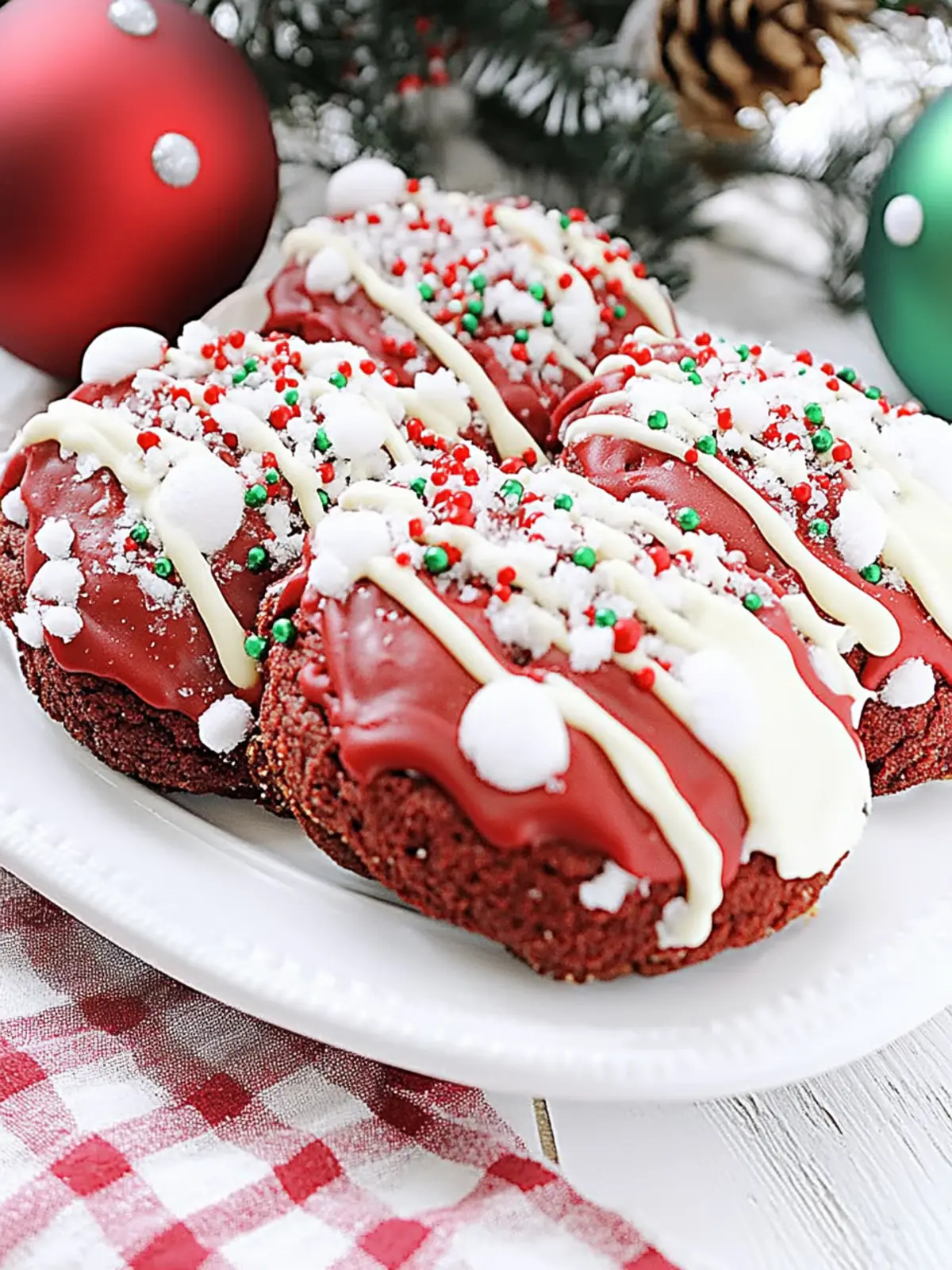 Irresistible Red Velvet Santa Cookies to Delight Your Holidays 2 Red Velvet Santa Cookies